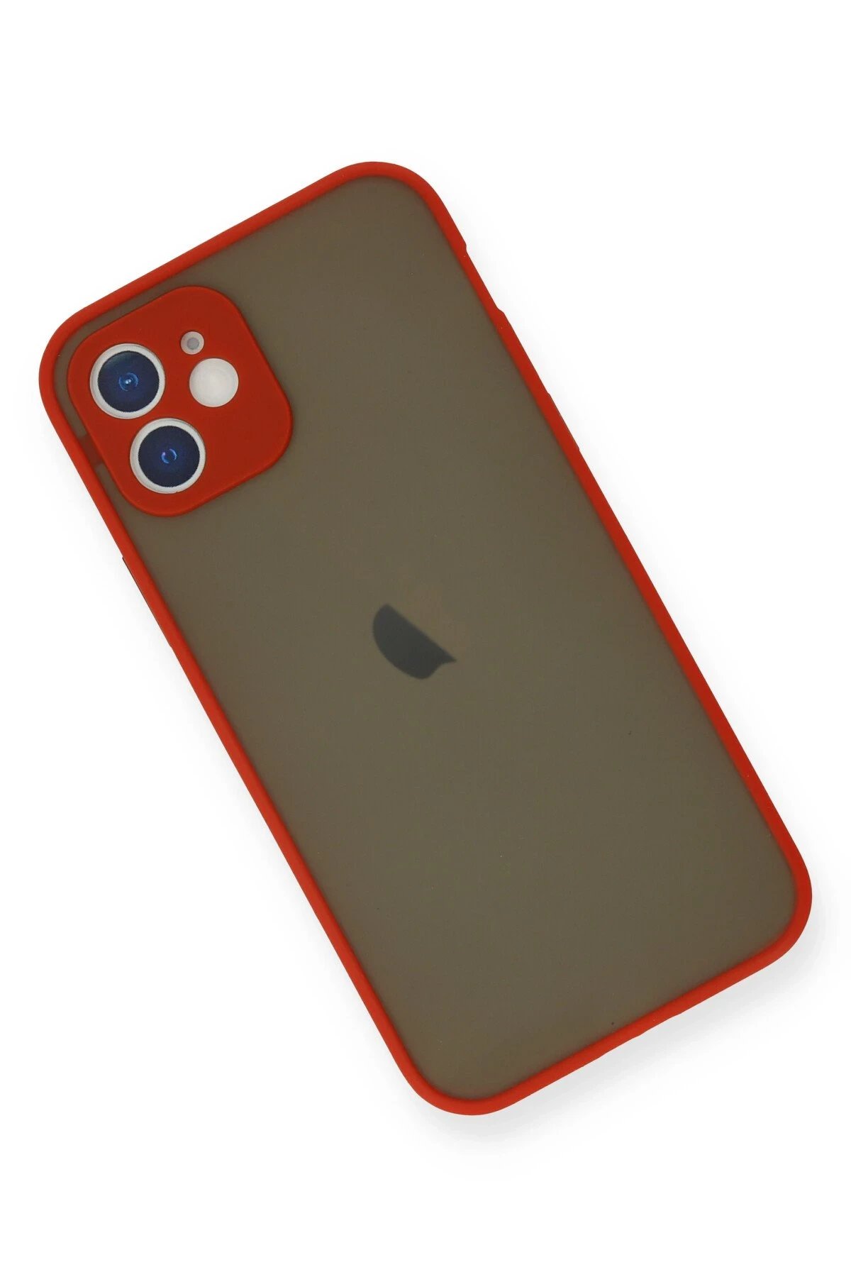 Newface iPhone 12 Mini Kılıf Montreal Silikon Kapak - Kırmızı