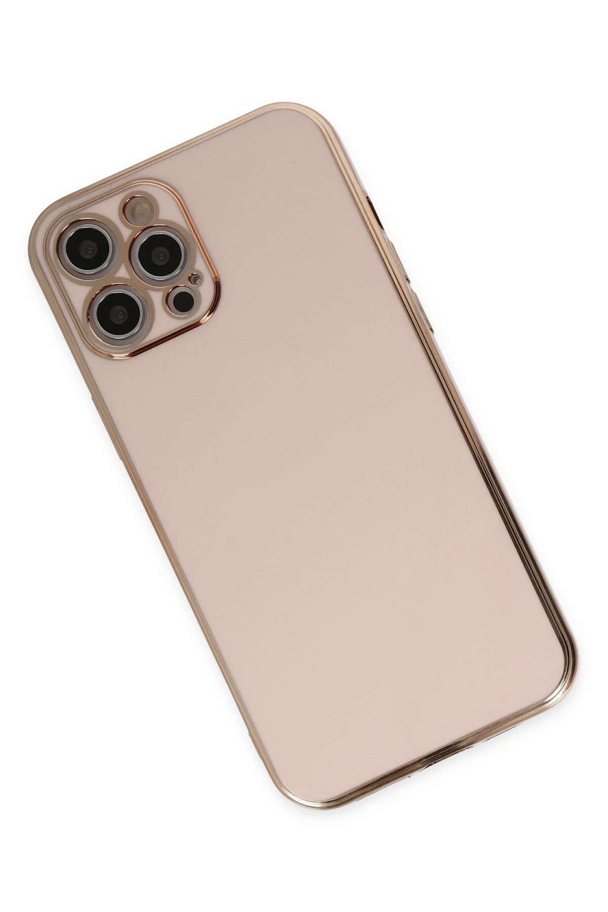 Newface iPhone 12 Pro Max Kılıf Volet Silikon - Pembe