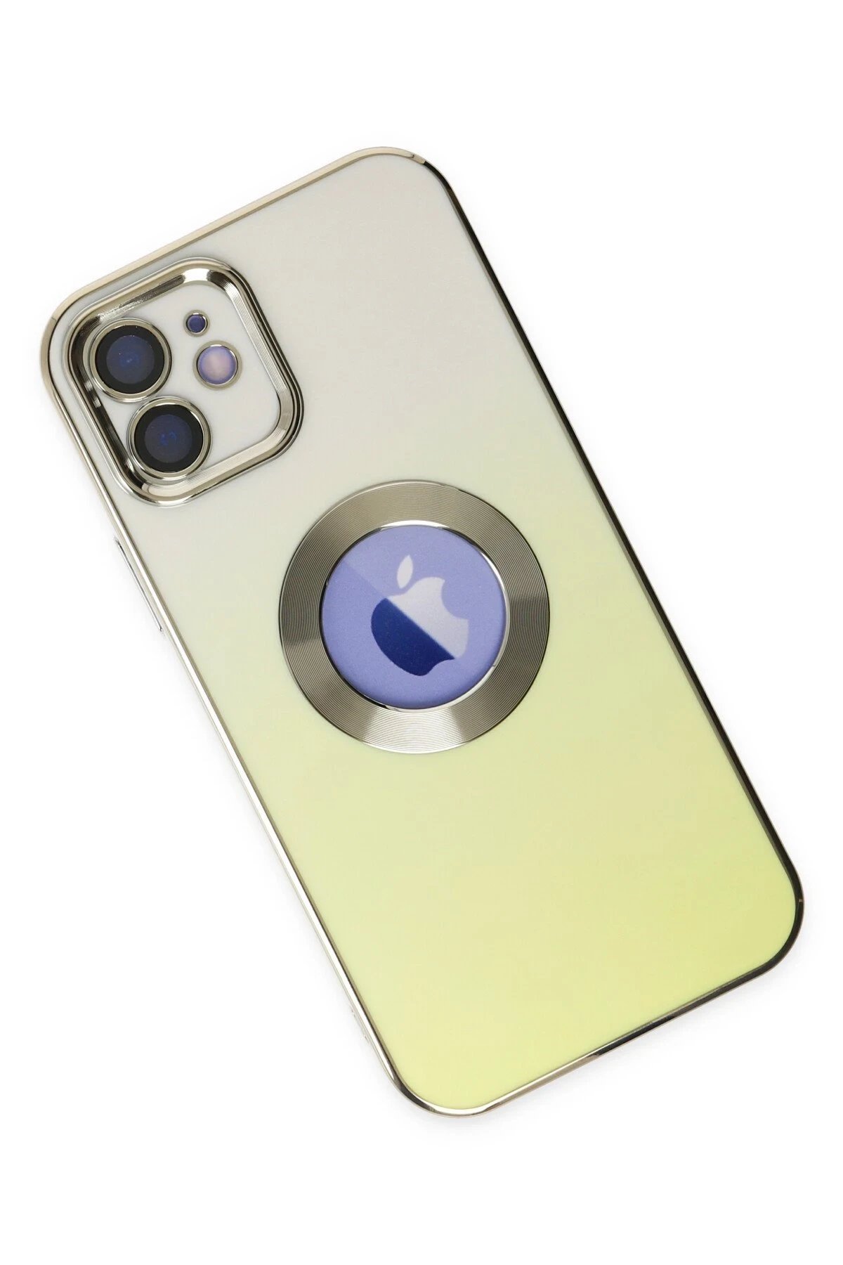 Newface iPhone 12 Kılıf Best Silikon - Sarı