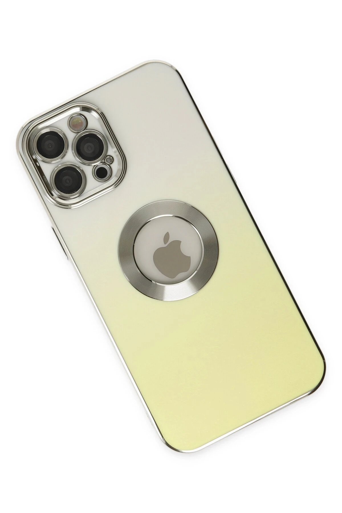 Newface iPhone 12 Pro Max Kılıf Best Silikon - Sarı