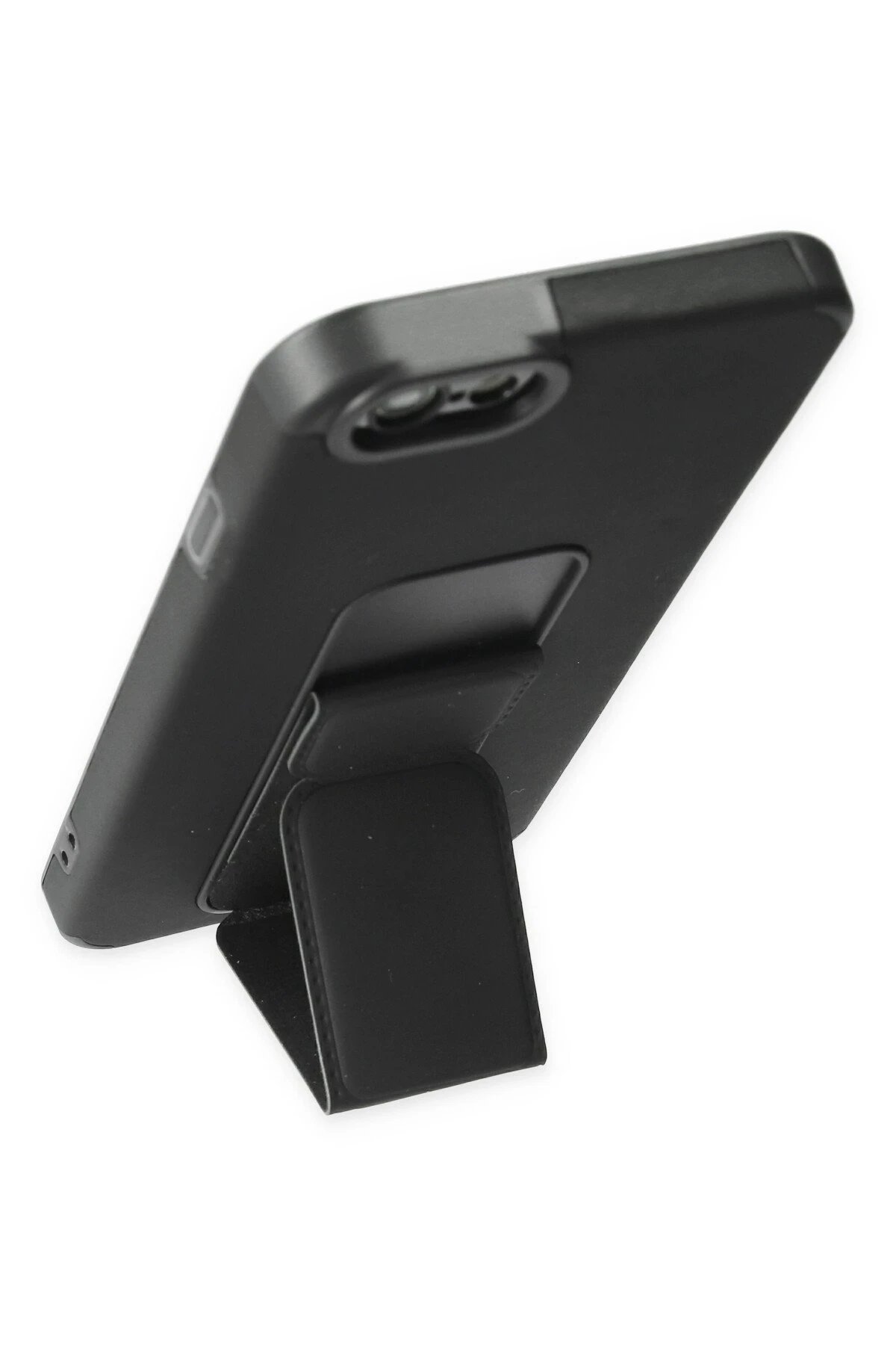 Newface iPhone 6 Kılıf Mega Standlı Silikon - Siyah