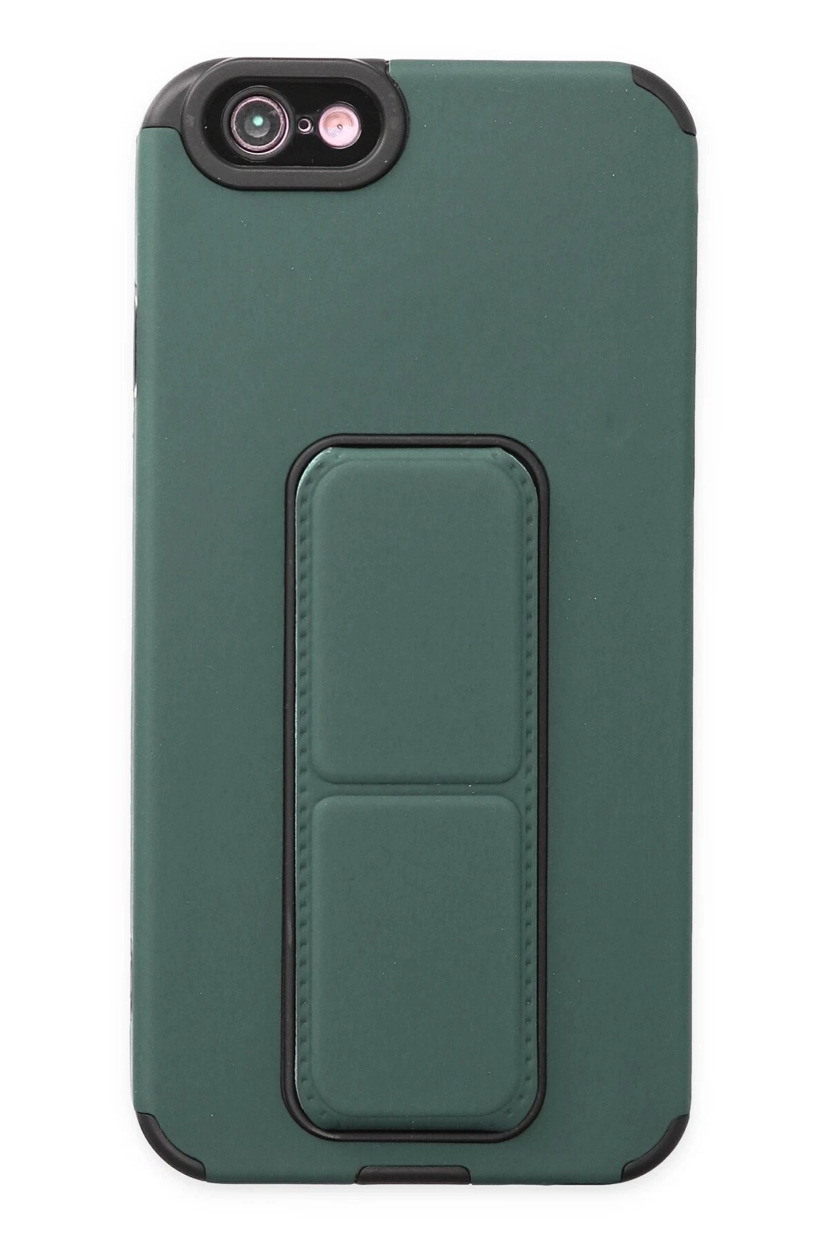 Newface iPhone 6 Kılıf Mega Standlı Silikon - Yeşil