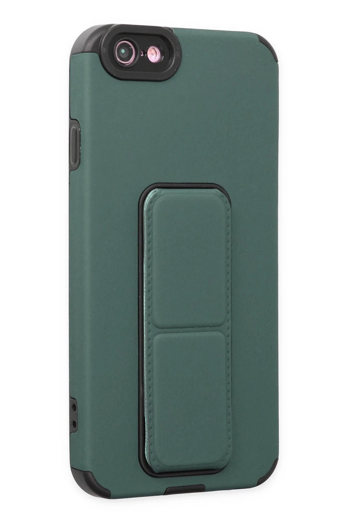 Newface iPhone 6 Kılıf Mega Standlı Silikon - Yeşil