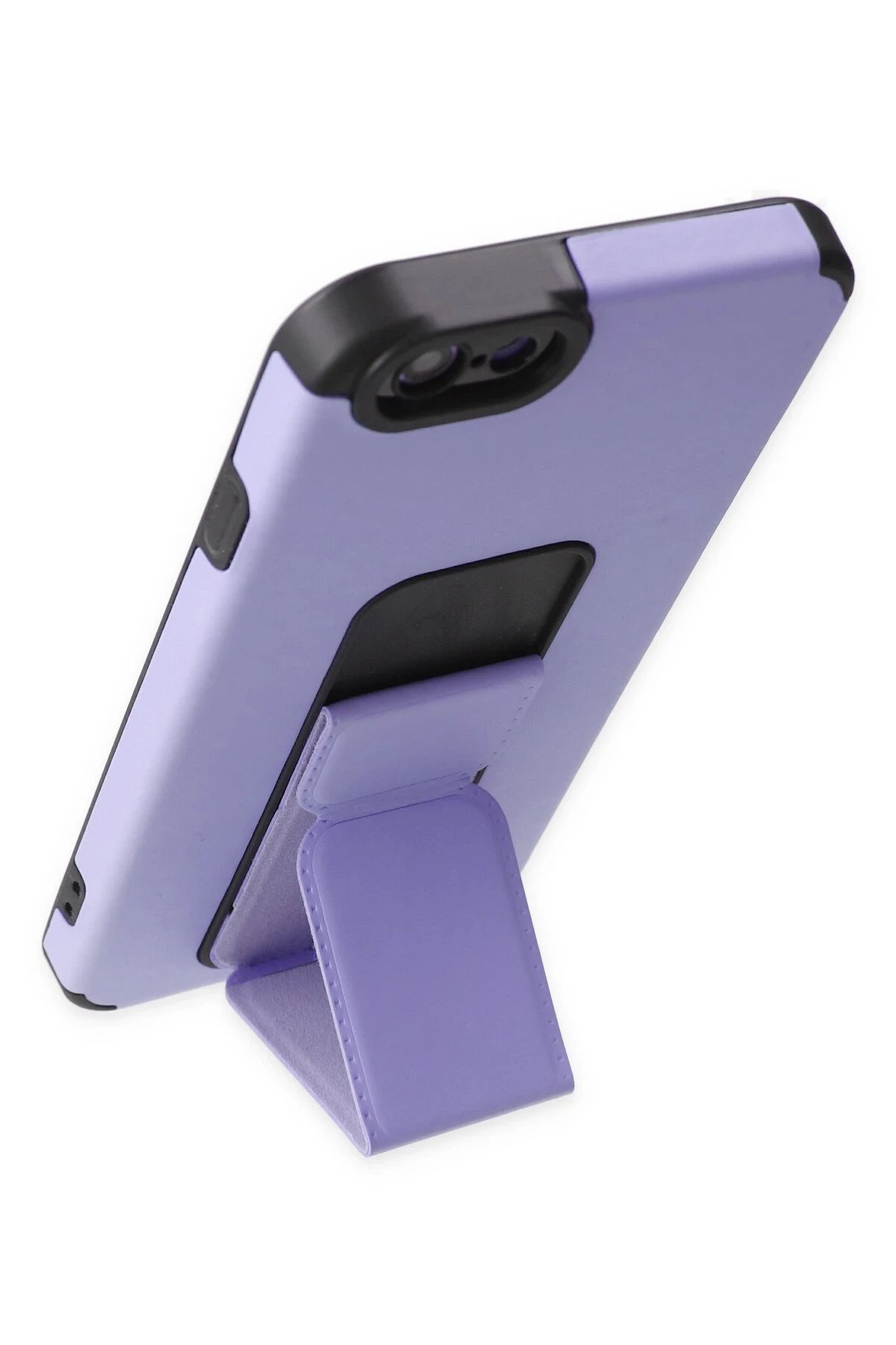 Newface iPhone 6 Kılıf Mega Standlı Silikon - Lila