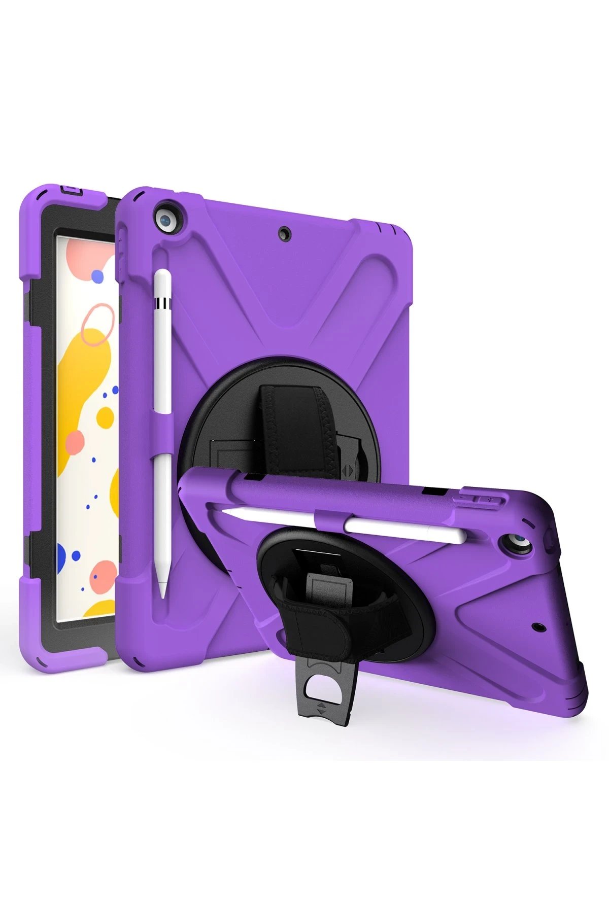 Newface iPad 5 Air 9.7 Kılıf Amazing Tablet Kapak - Mor