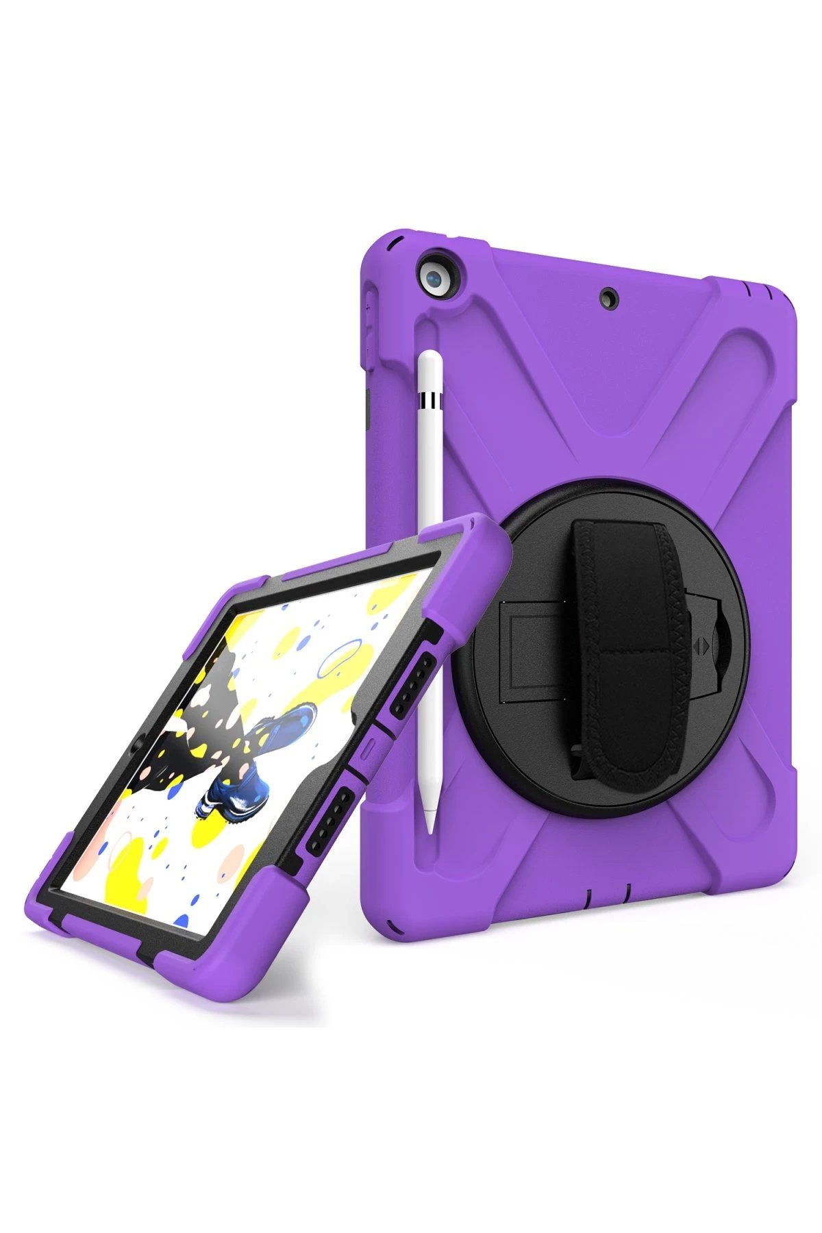 Newface iPad 5 Air 9.7 Kılıf Amazing Tablet Kapak - Mor