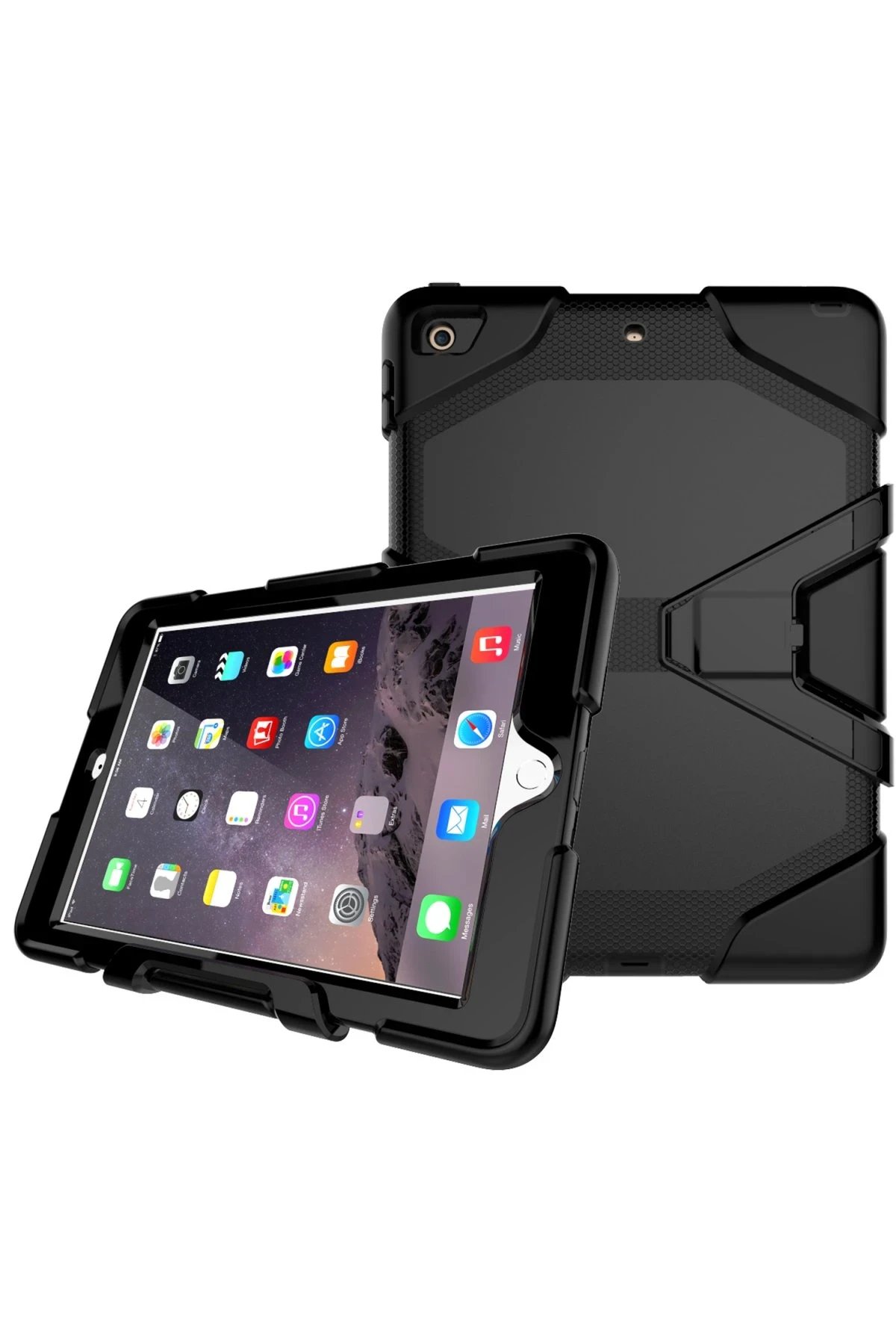 Newface iPad 5 Air 9.7 Kılıf Griffin Tablet Kapak - Siyah