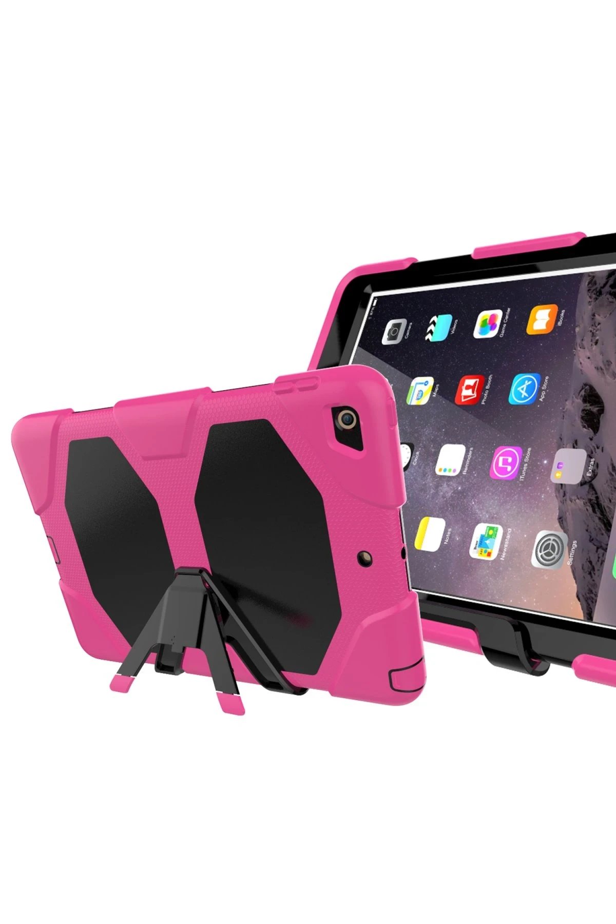 Newface iPad 5 Air 9.7 Kılıf Griffin Tablet Kapak - Pembe