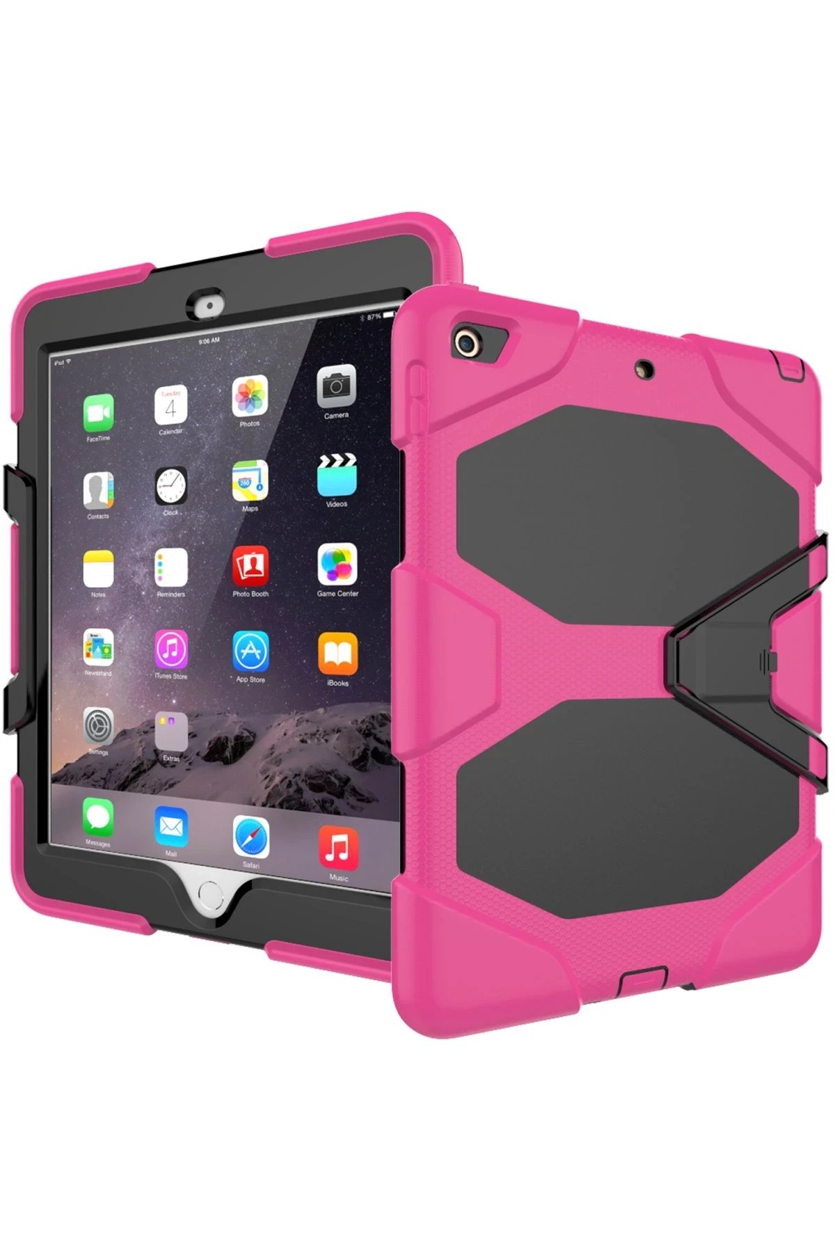 Newface iPad 5 Air 9.7 Kılıf Griffin Tablet Kapak - Pembe