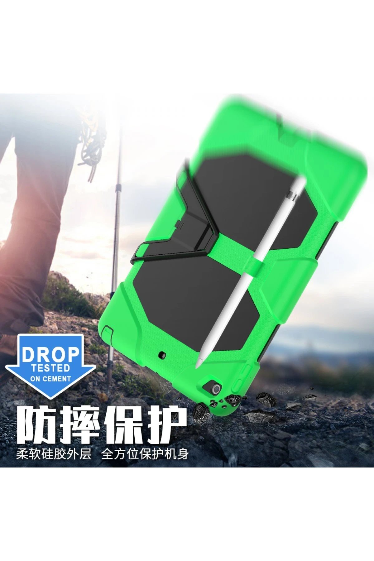 Newface iPad 10.2 (7.nesil) Kılıf Griffin Tablet Kapak - Yeşil