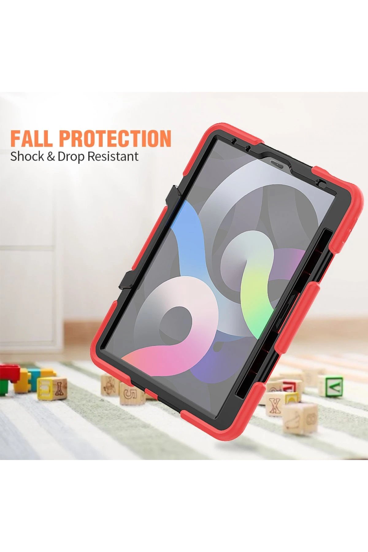 Newface iPad Pro 11 (2020) Kılıf Griffin Tablet Kapak - Kırmızı