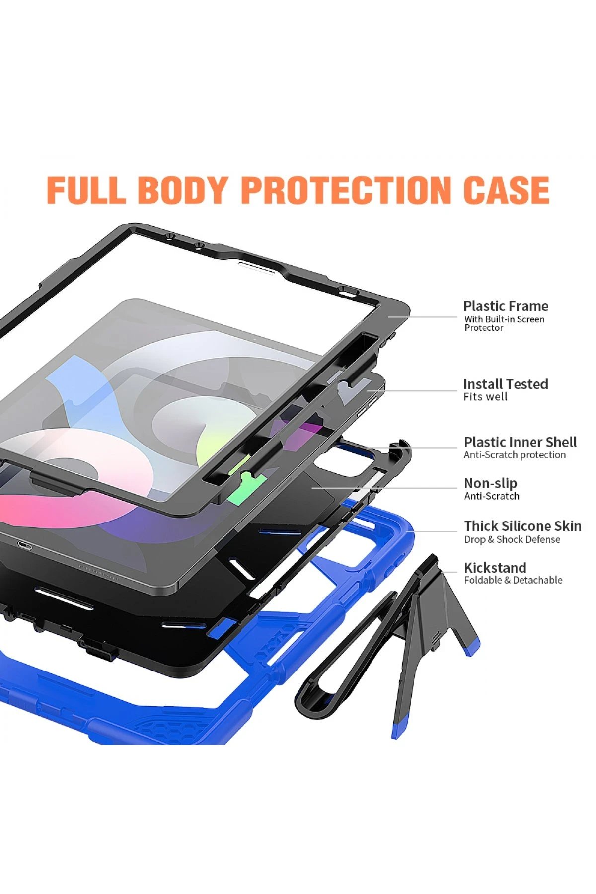 Newface iPad Pro 11 (2020) Kılıf Griffin Tablet Kapak - Mavi