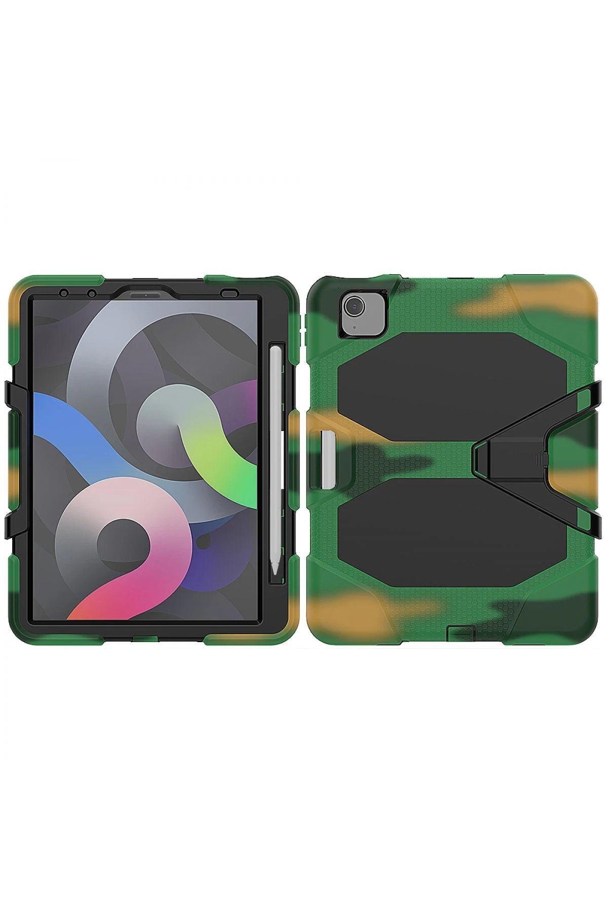 Newface iPad Pro 11 (2020) Kılıf Griffin Tablet Kapak - Kamuflaj