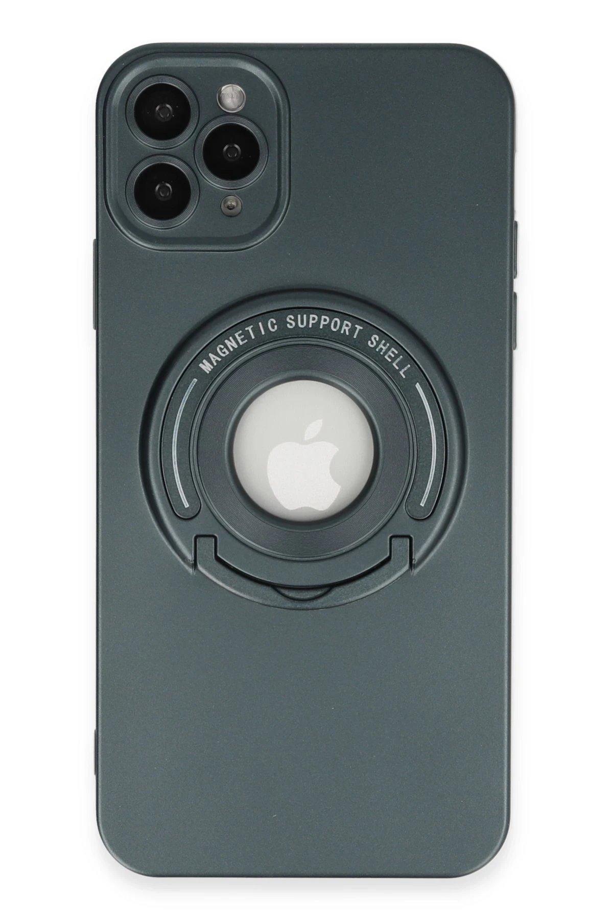 Newface iPhone 12 Pro Kılıf Lukka Magneticsafe Kapak - Koyu Yeşil