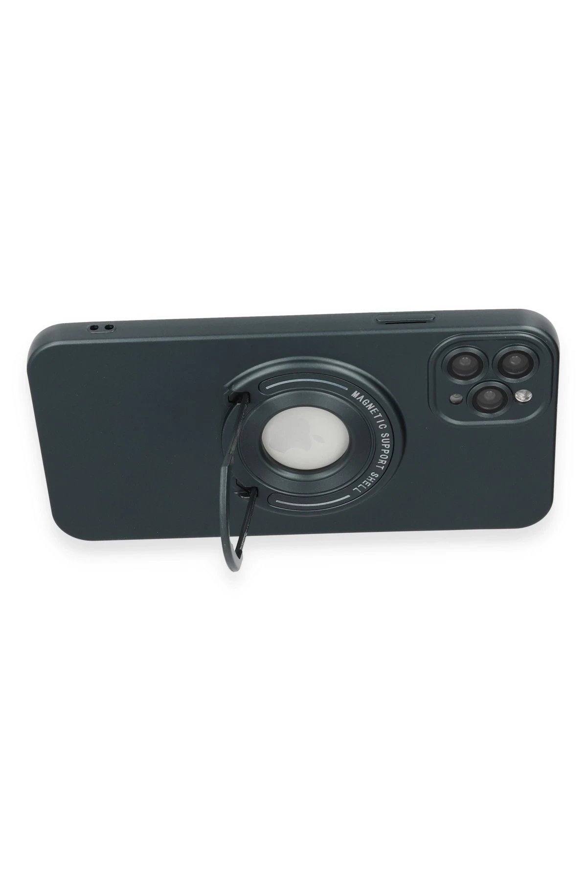 Newface iPhone 12 Pro Max Kılıf Lukka Magneticsafe Kapak - Koyu Yeşil