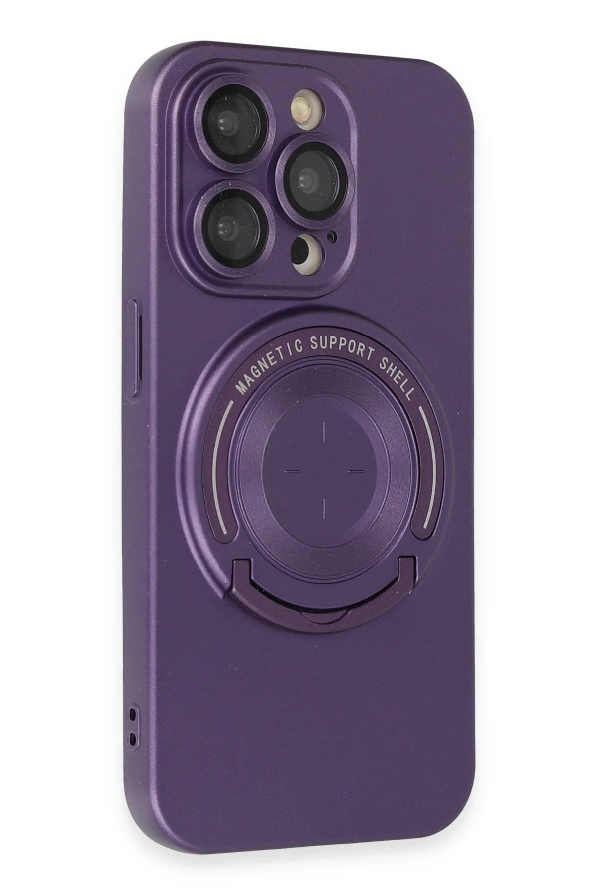 Newface iPhone 13 Pro Kılıf Lukka Magneticsafe Kapak - Derin Mor