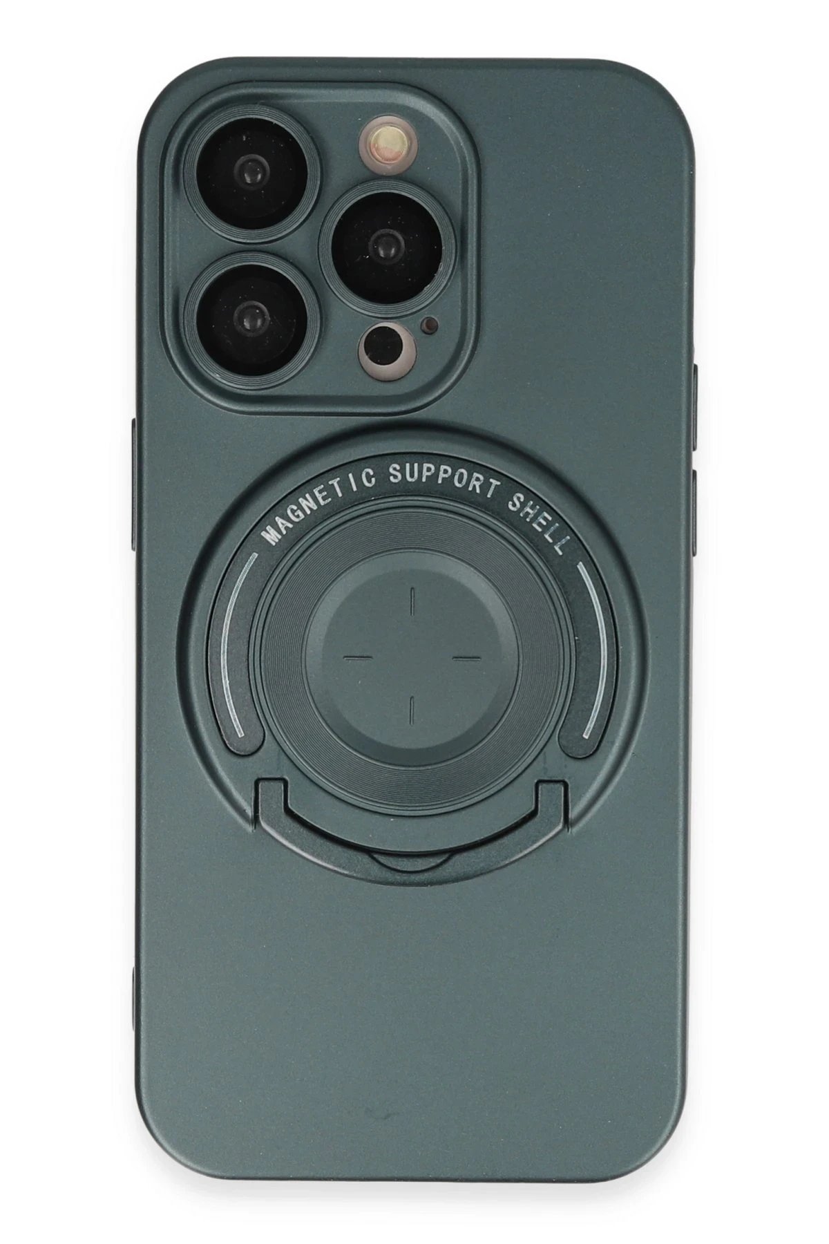 Newface iPhone 13 Pro Kılıf Lukka Magneticsafe Kapak - Koyu Yeşil