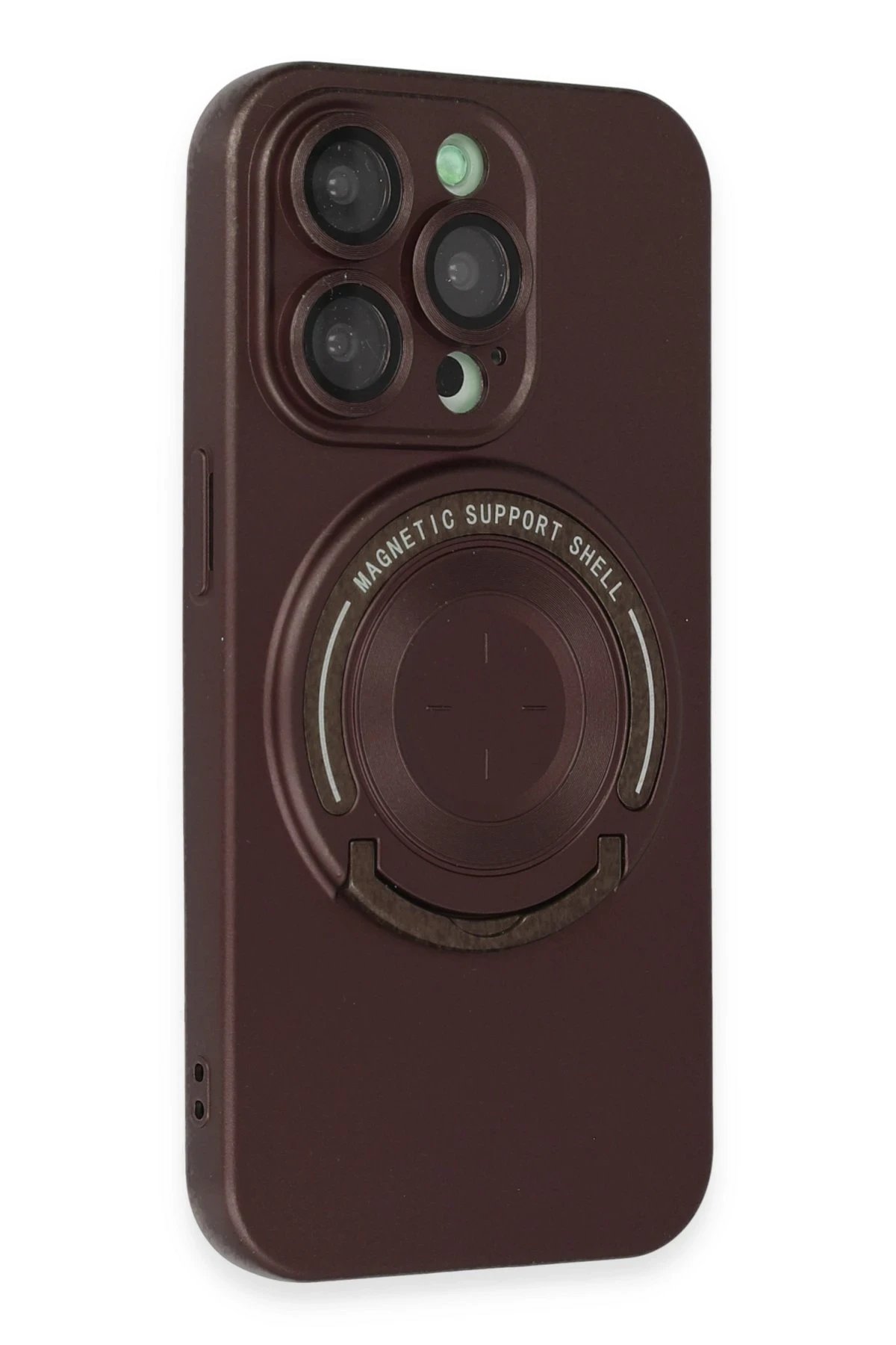 Newface iPhone 13 Pro Kılıf Lukka Magneticsafe Kapak - Kahverengi