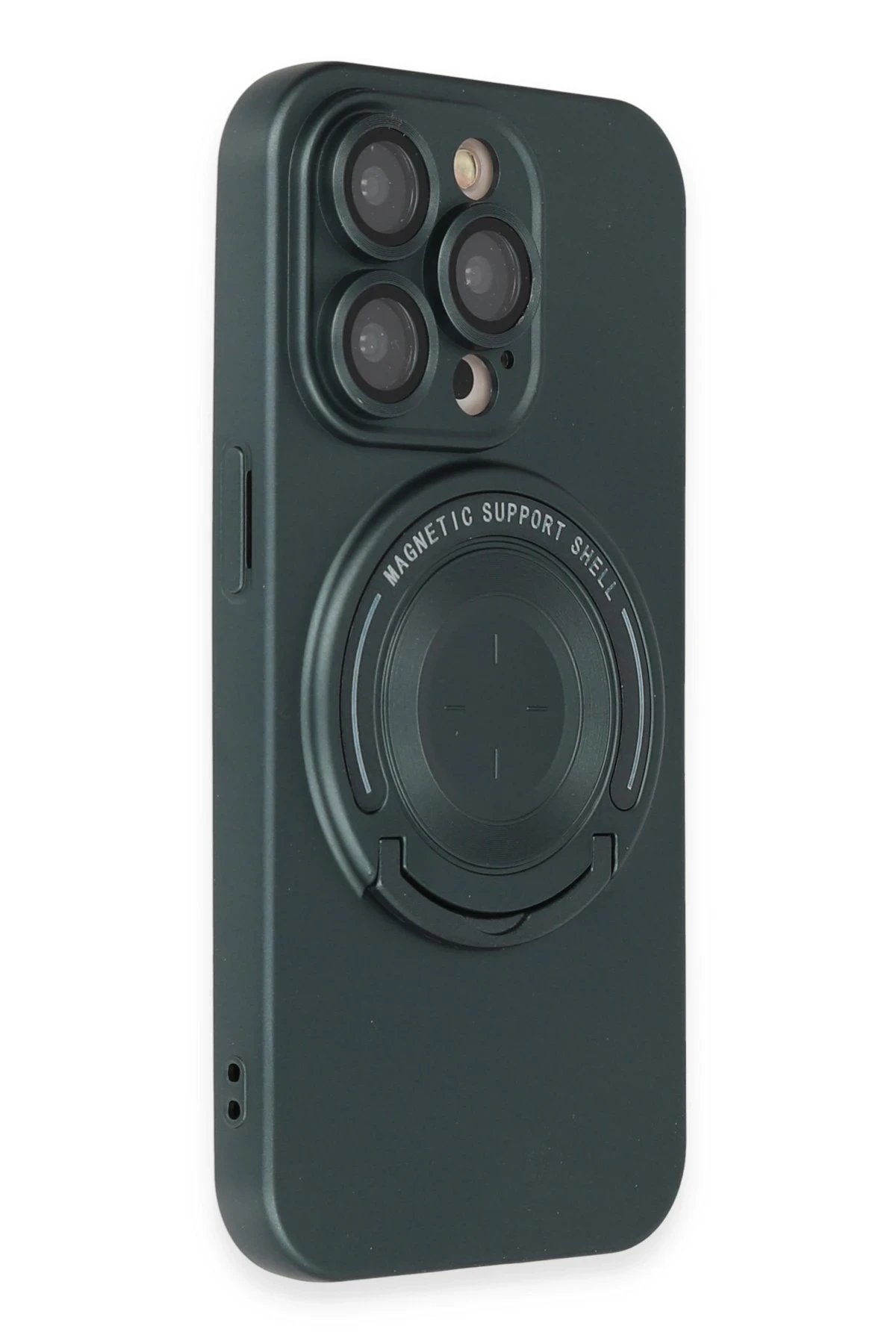 Newface iPhone 14 Pro Kılıf Lukka Magneticsafe Kapak - Koyu Yeşil