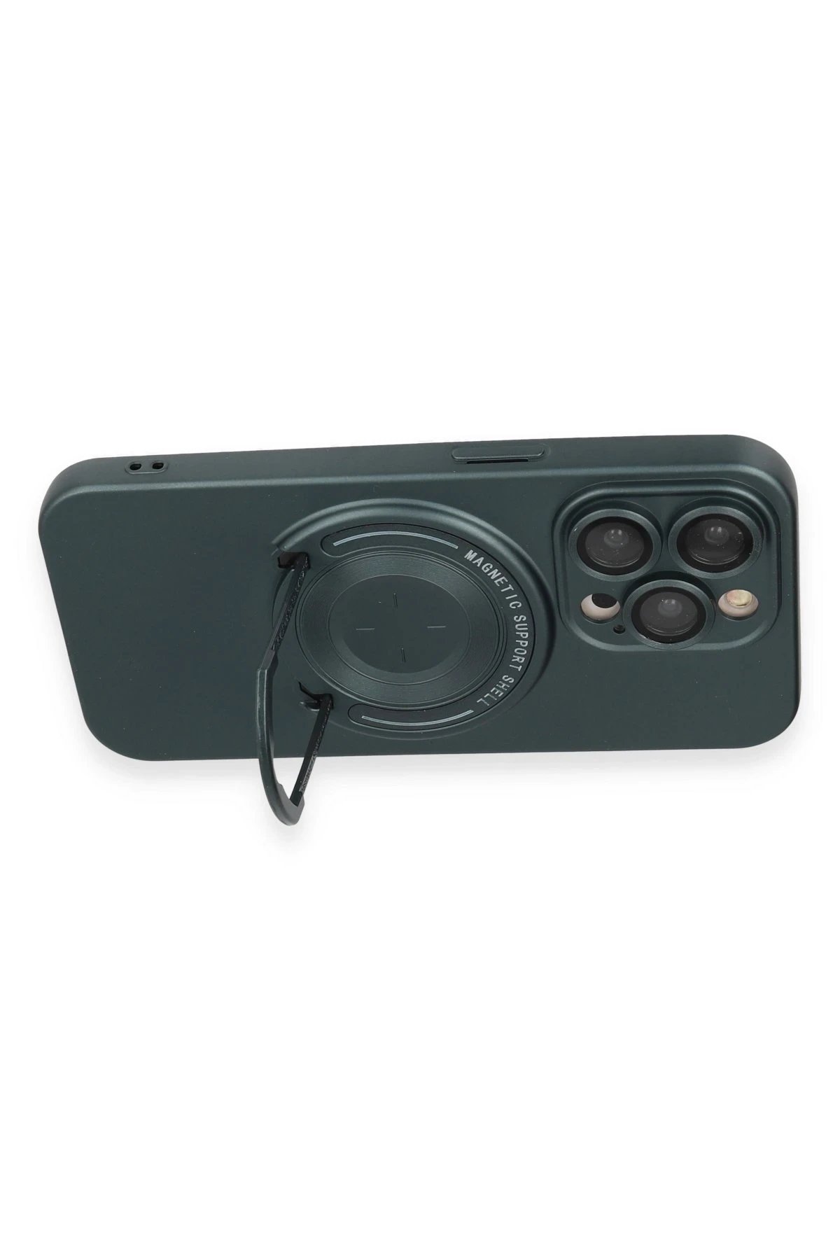 Newface iPhone 14 Pro Kılıf Lukka Magneticsafe Kapak - Koyu Yeşil