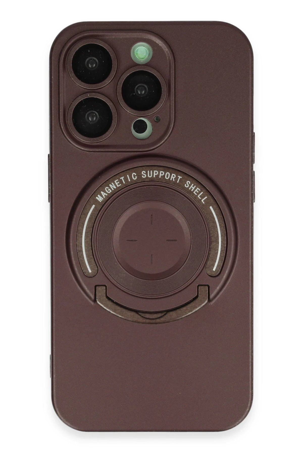 Newface iPhone 14 Pro Kılıf Lukka Magneticsafe Kapak - Kahverengi