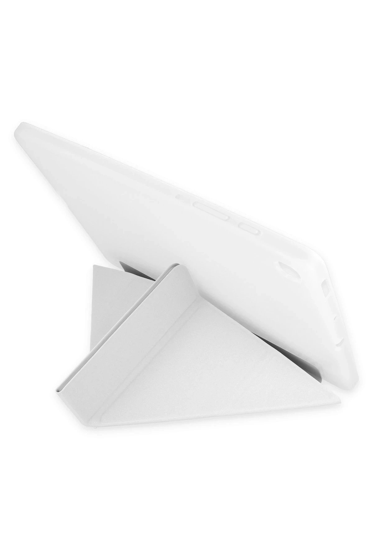 Newface iPad 10.2 (8.nesil) Kılıf Kalemlikli Mars Tablet Kılıfı - Gri