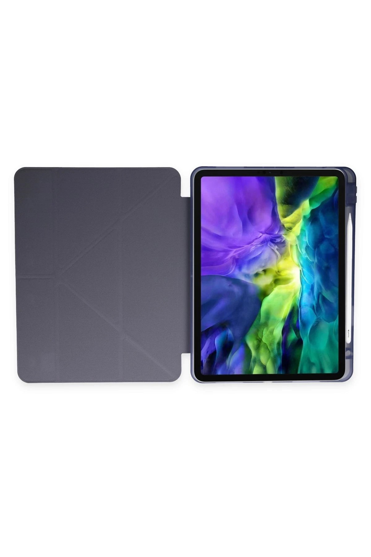 Newface iPad 9.7 (2018) Kılıf Kalemlikli Mars Tablet Kılıfı - Lila