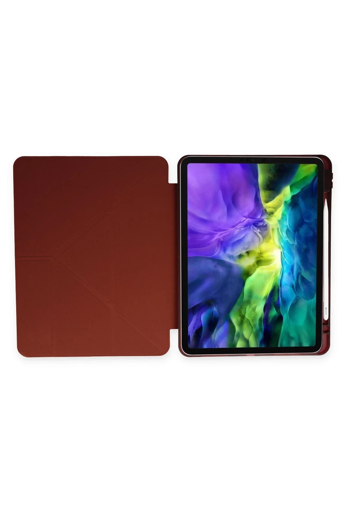 Newface iPad 9.7 (2018) Kılıf Kalemlikli Mars Tablet Kılıfı - Mor