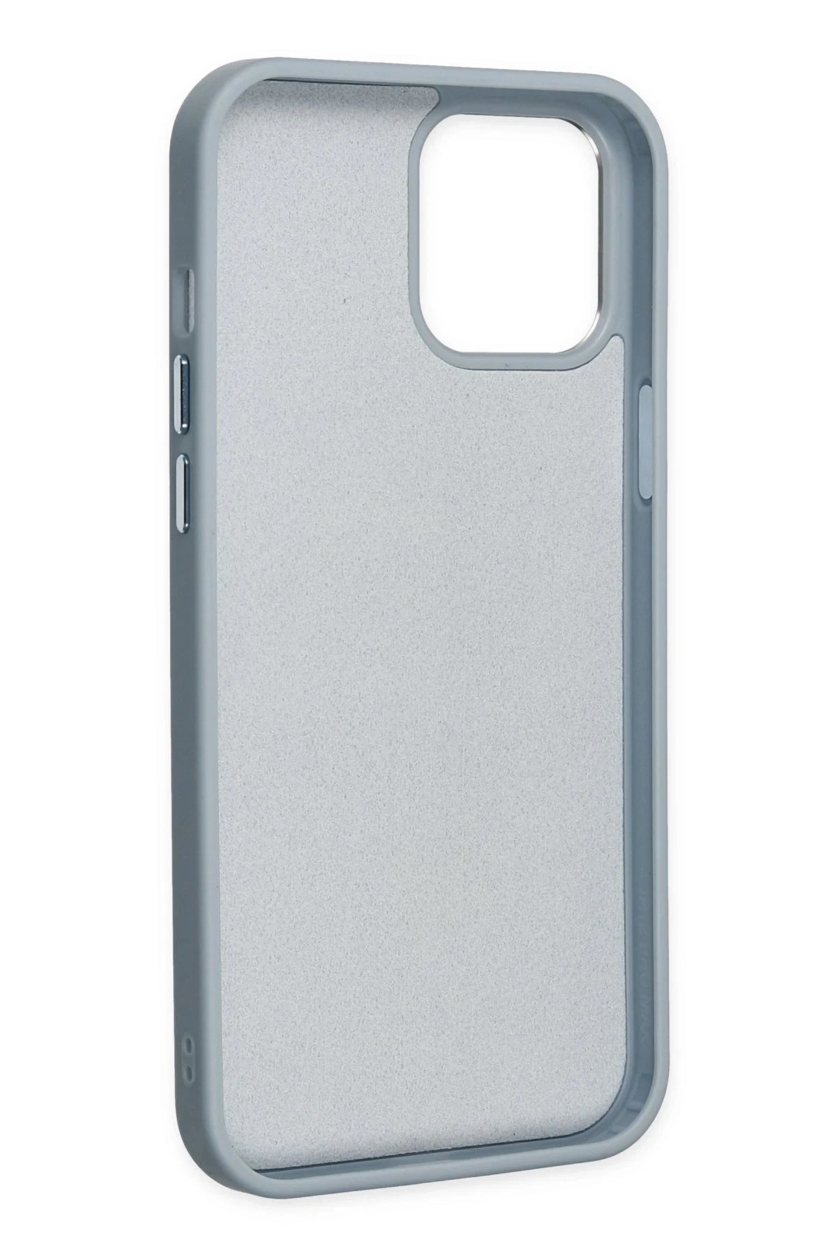 Newface iPhone 12 Pro Max Kılıf Asya Deri Silikon - Sierra Blue