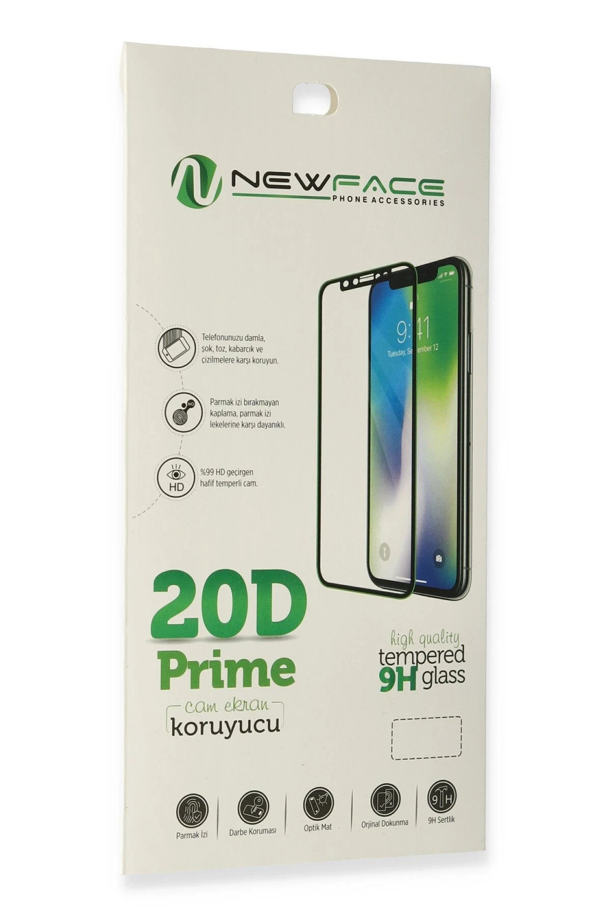 Newface iPhone 6 20D Premium Cam Ekran Koruyucu - Siyah