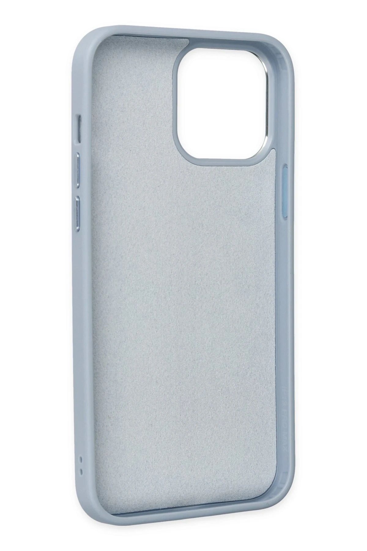 Newface iPhone 13 Pro Kılıf Asya Deri Silikon - Sierra Blue