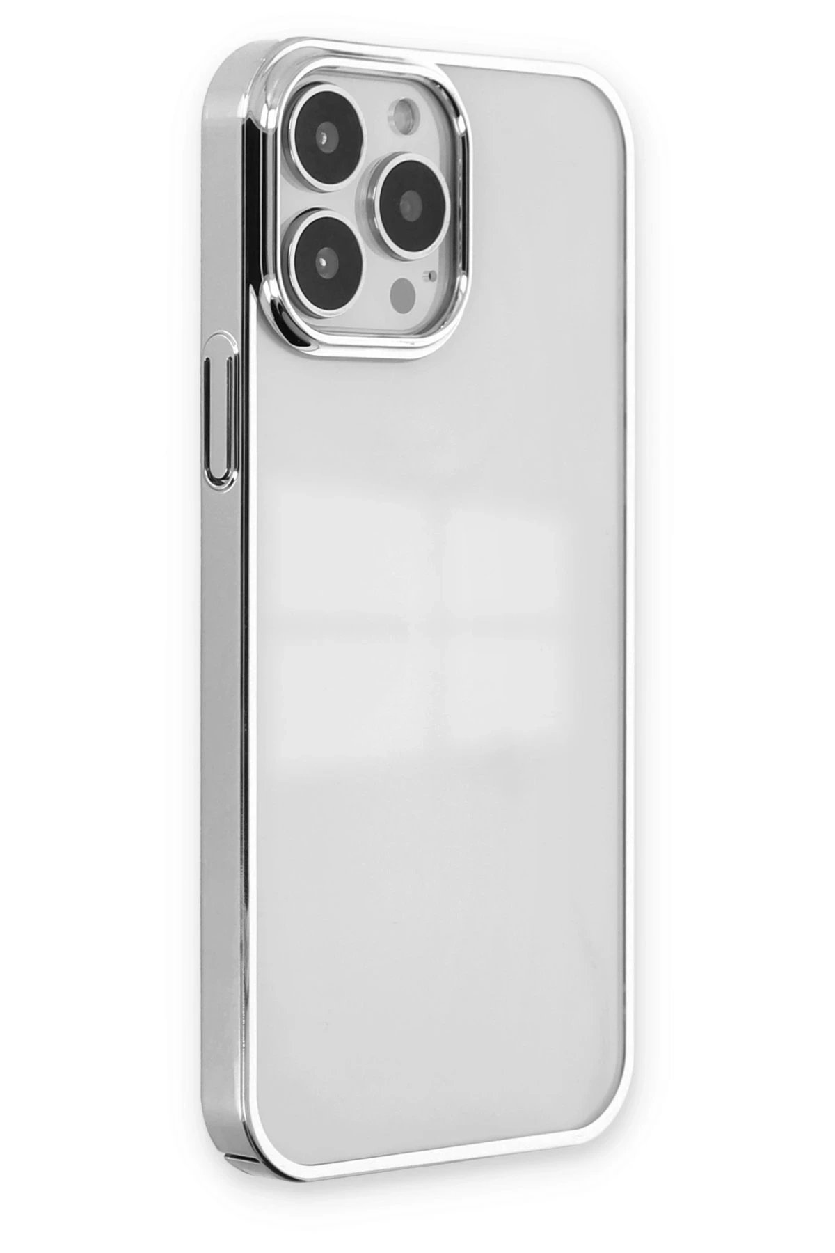 Newface iPhone 14 Pro Kılıf Element Silikon - Gümüş