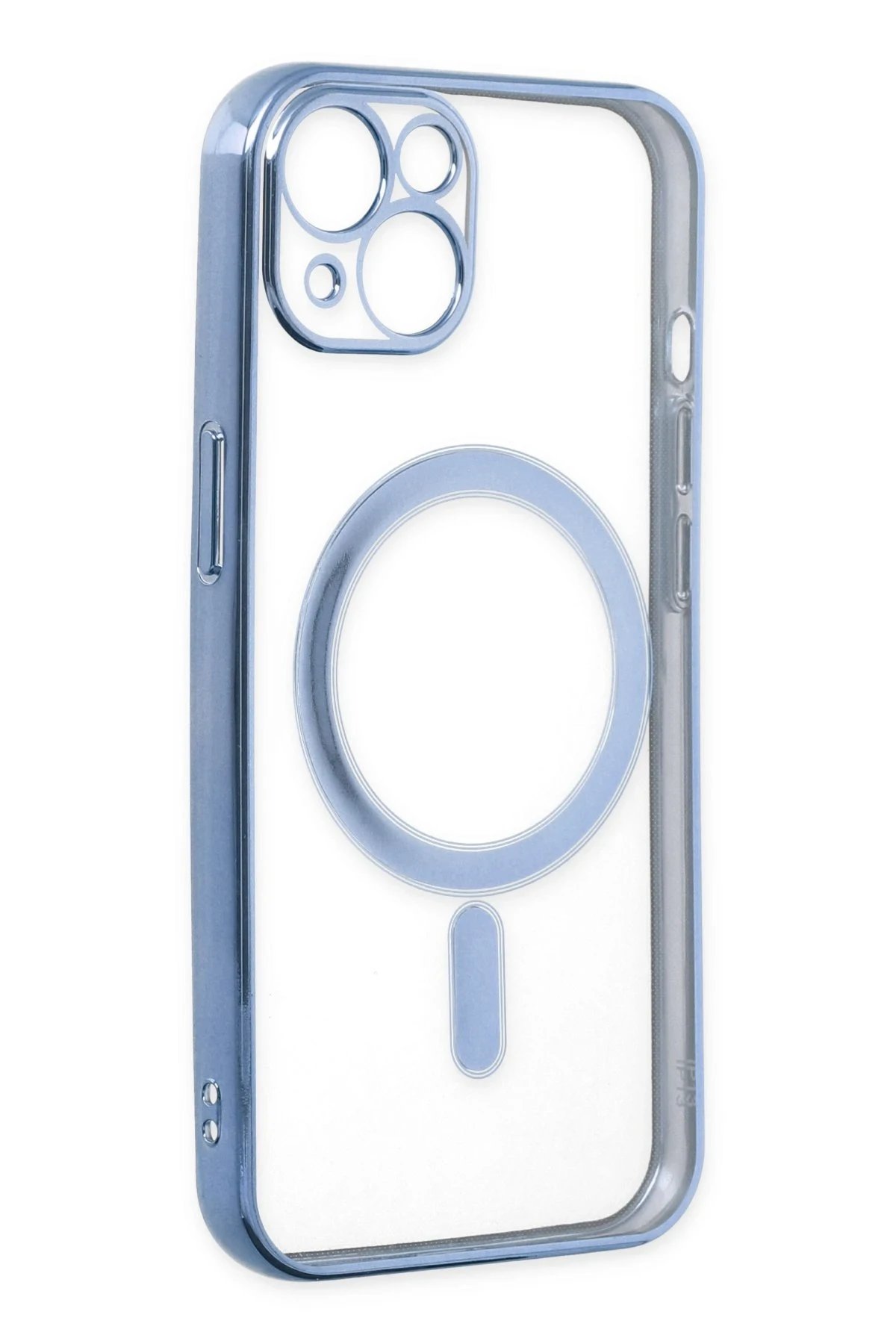 Newface iPhone 14 Plus Kılıf Magneticsafe Lazer Silikon - Sierra Blue