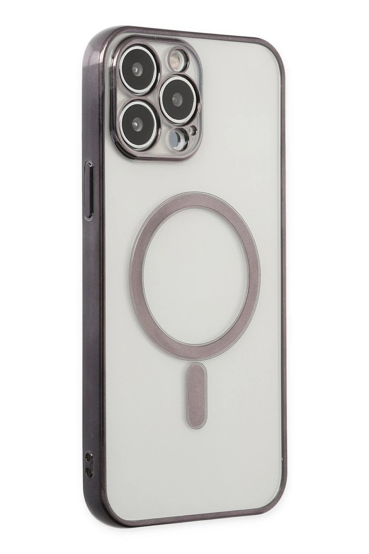 Newface iPhone 14 Pro Kılıf Magneticsafe Lazer Silikon - Siyah