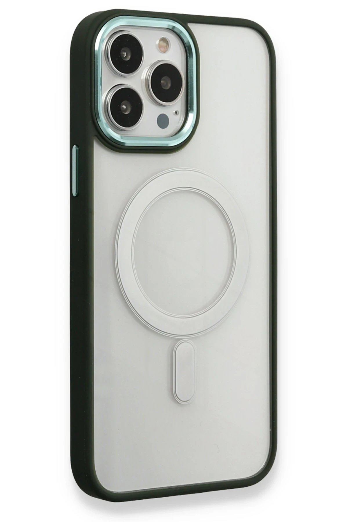 Newface iPhone 14 Pro Max Kılıf Room Magneticsafe Silikon - Köknar Yeşili