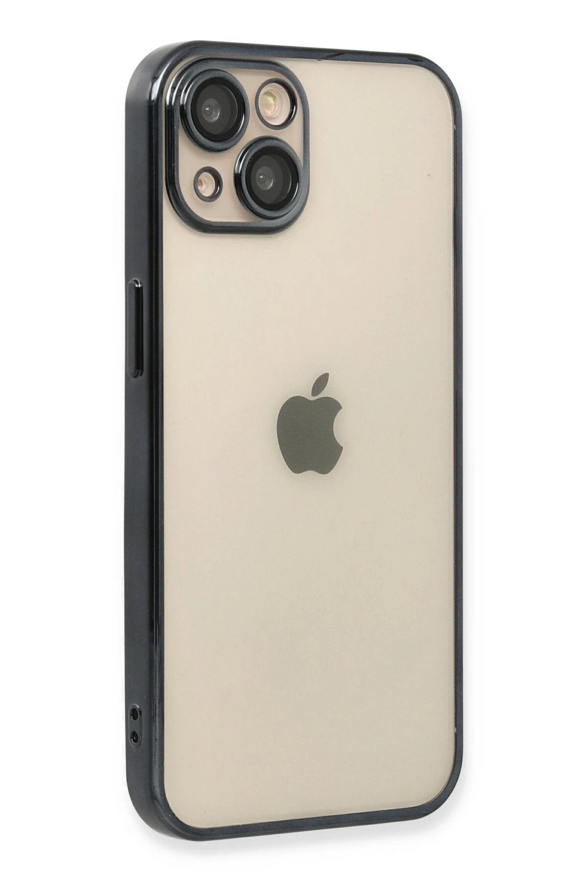 Newface iPhone 14 Plus Kılıf Razer Lensli Silikon - Siyah