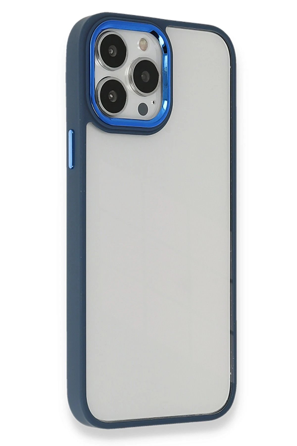 Newface iPhone 14 Pro Max Kılıf Dora Kapak - Mavi