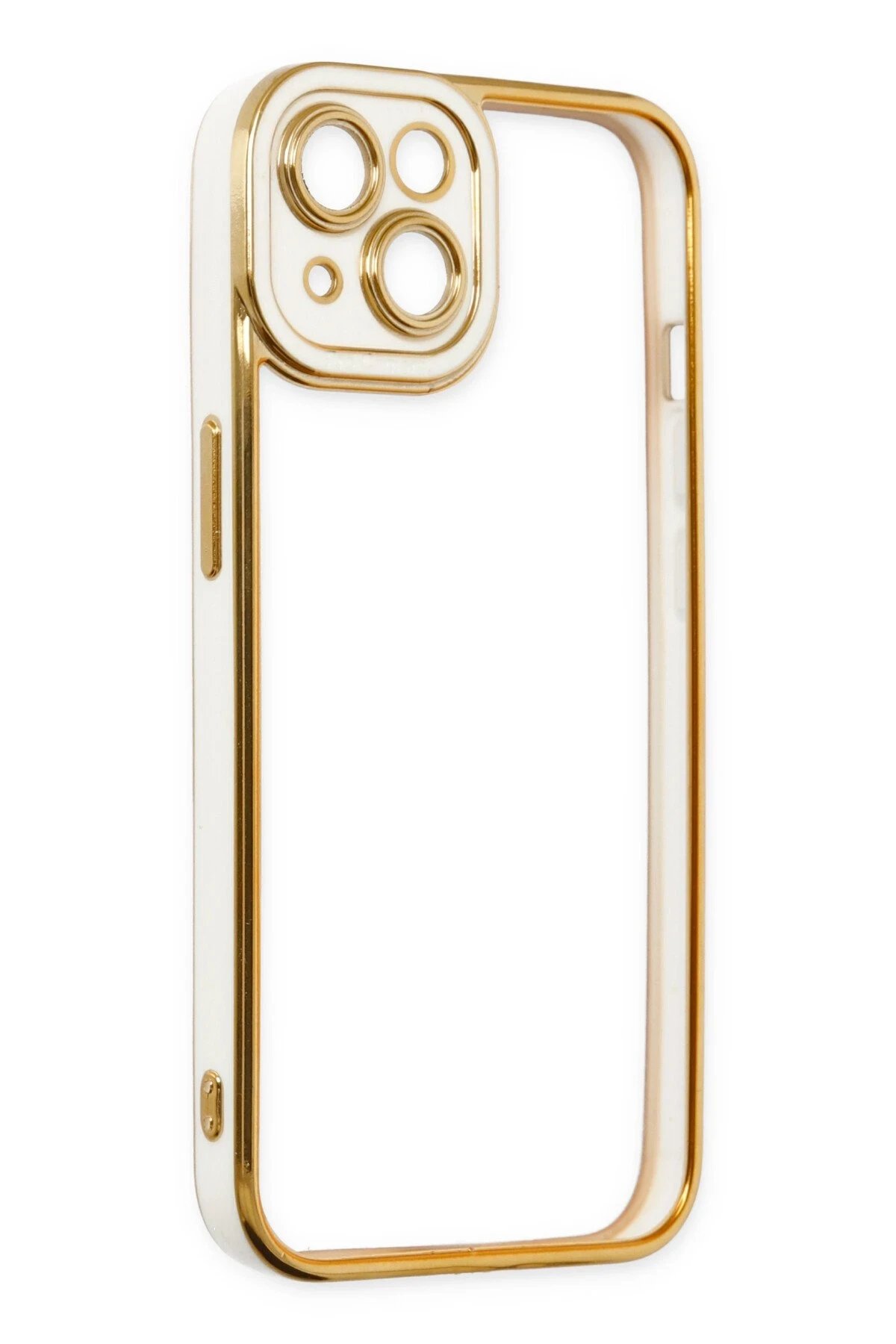 Newface iPhone 14 Plus Kılıf Liva Lens Silikon - Beyaz