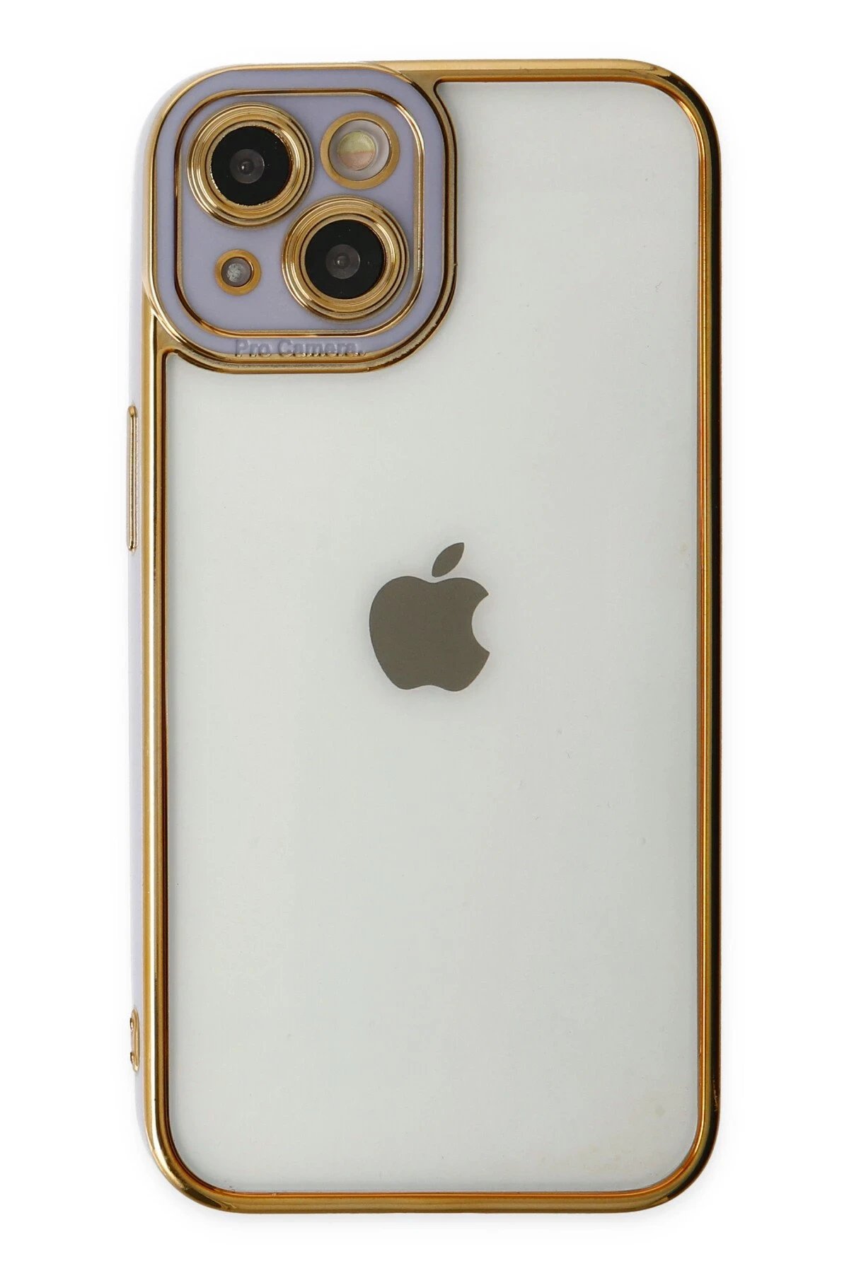 Newface iPhone 14 Plus Kılıf Liva Lens Silikon - Lila