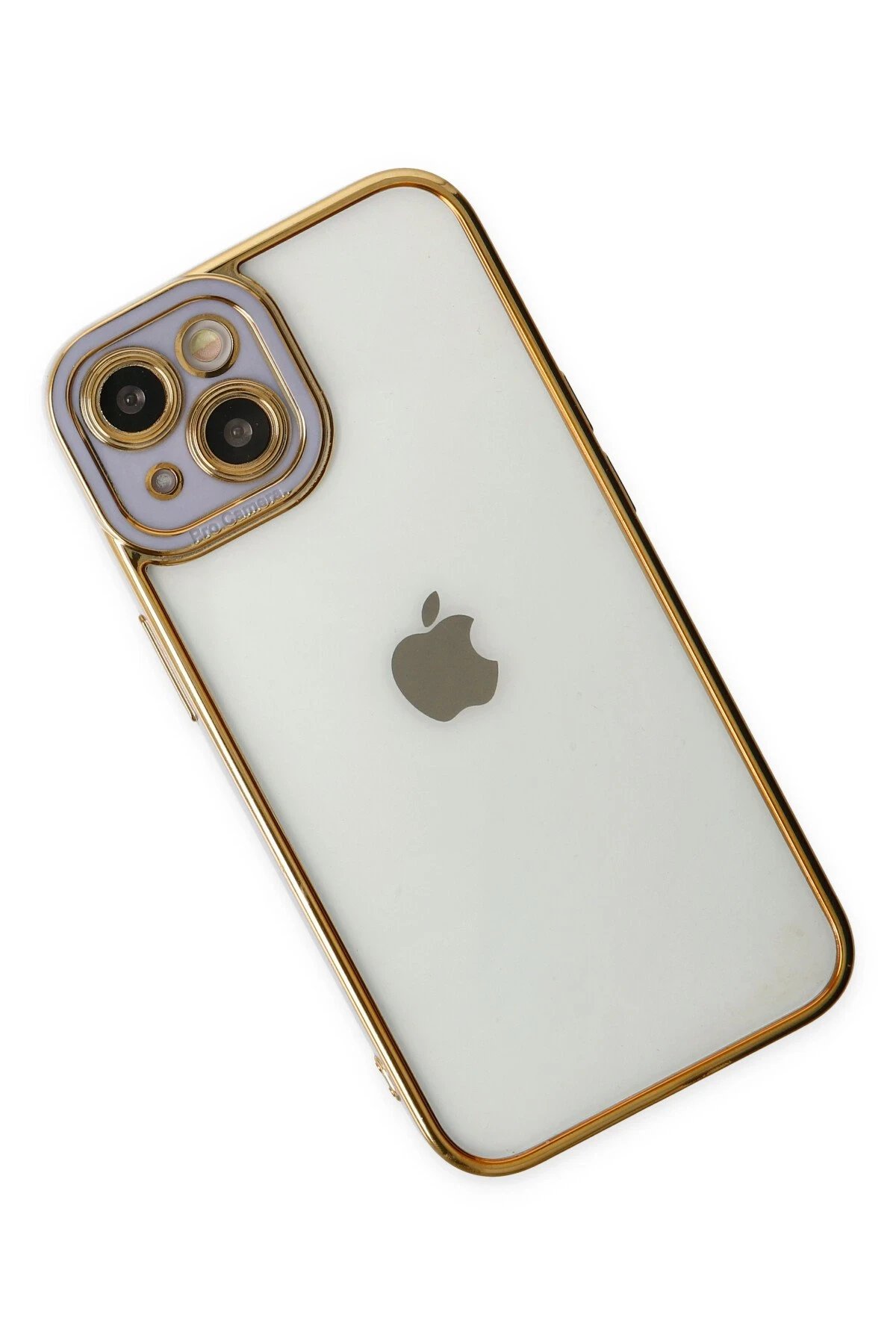 Newface iPhone 14 Plus Kılıf Liva Lens Silikon - Lila