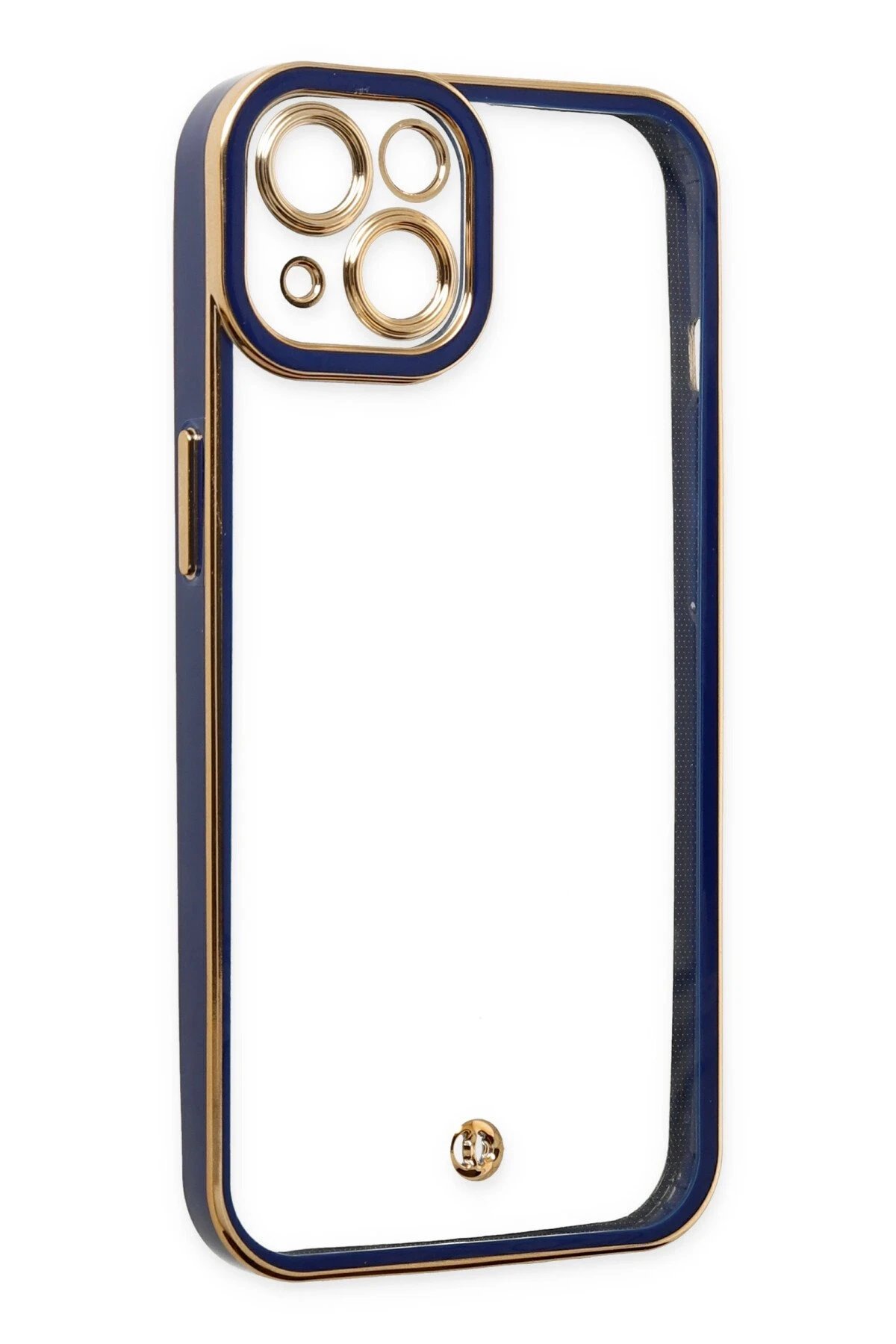 Newface iPhone 14 Plus Kılıf Liva Lens Silikon - Mavi