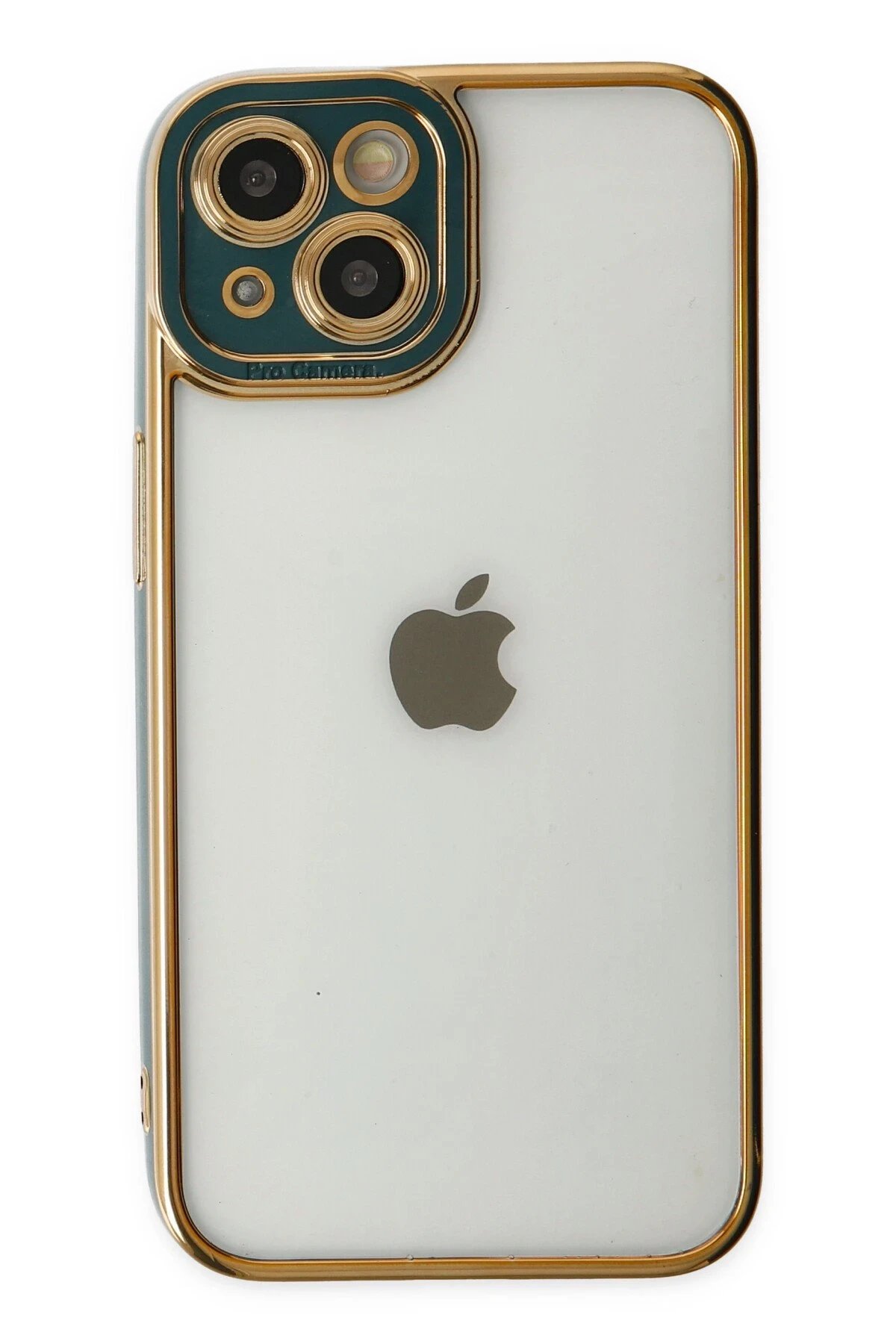 Newface iPhone 14 Plus Kılıf Liva Lens Silikon - Yeşil