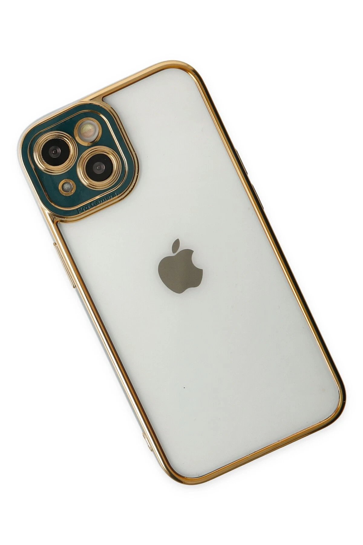 Newface iPhone 14 Plus Kılıf Liva Lens Silikon - Yeşil