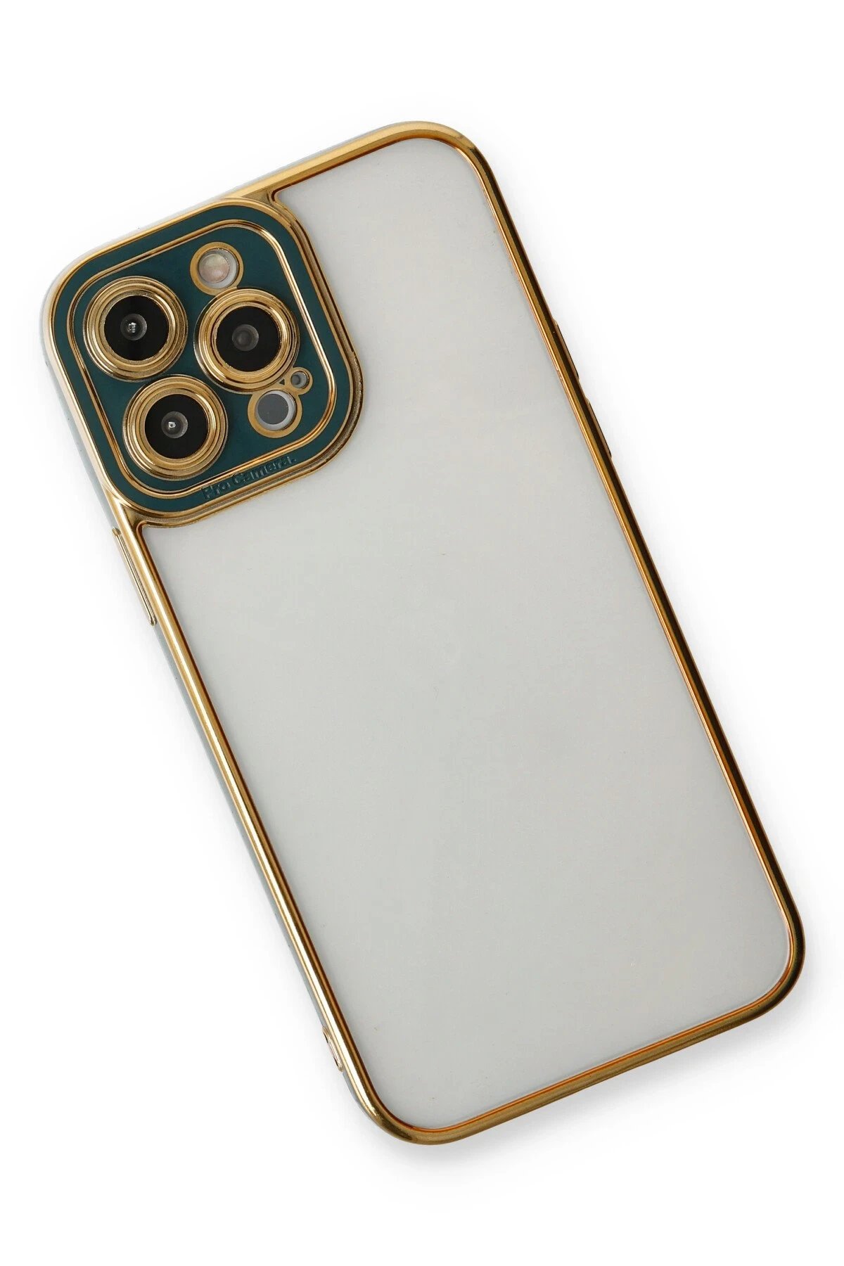 Newface iPhone 14 Pro Kılıf Liva Lens Silikon - Yeşil