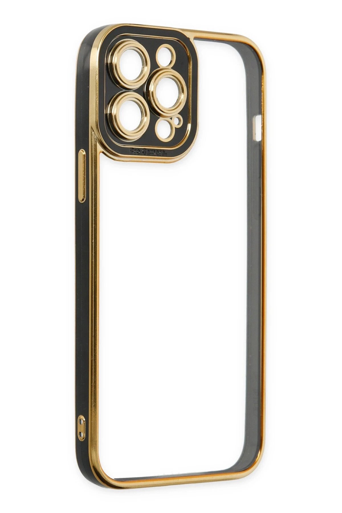 Newface iPhone 14 Pro Max Kılıf Liva Lens Silikon - Siyah