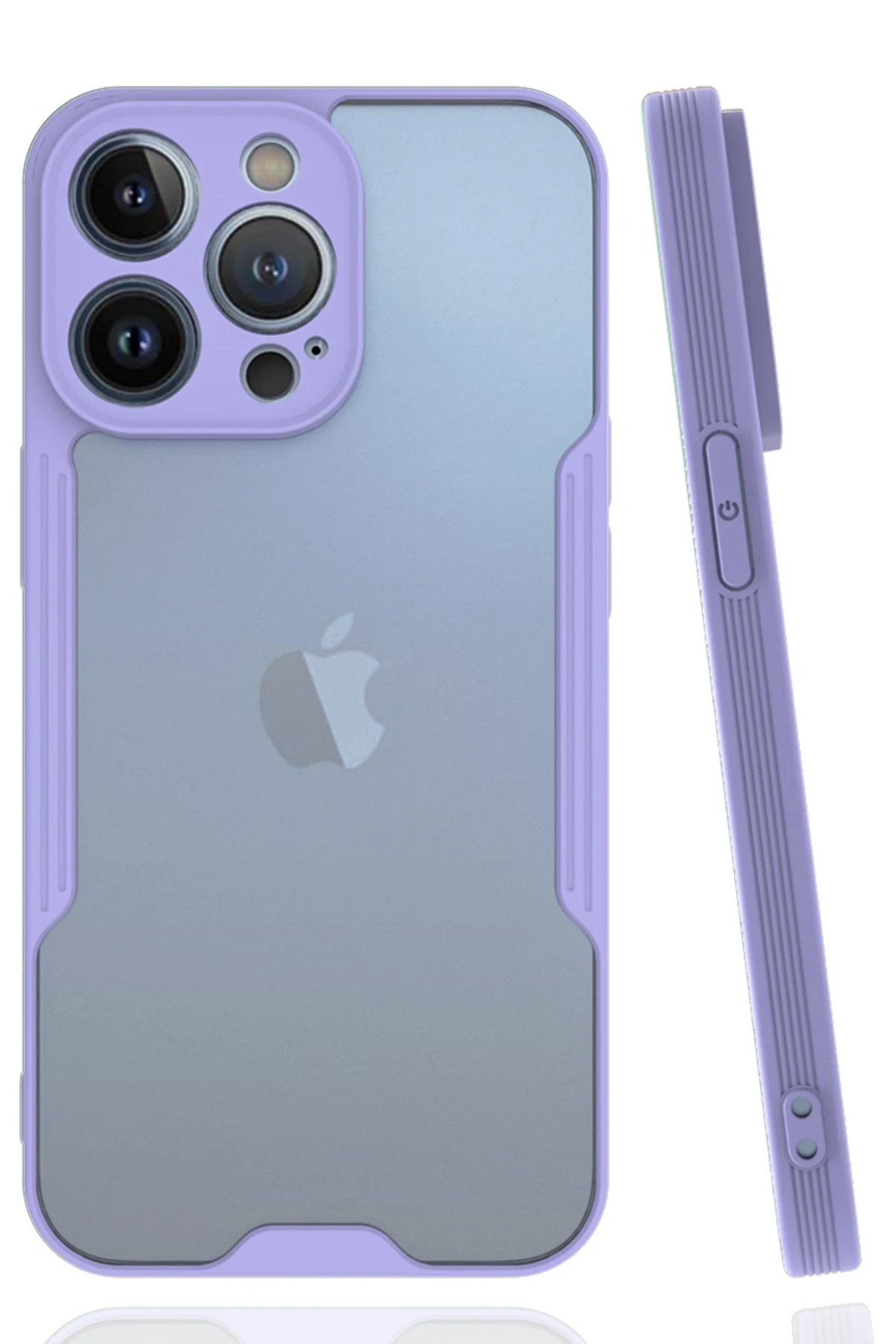 Newface iPhone 14 Pro Kılıf Platin Silikon - Lila