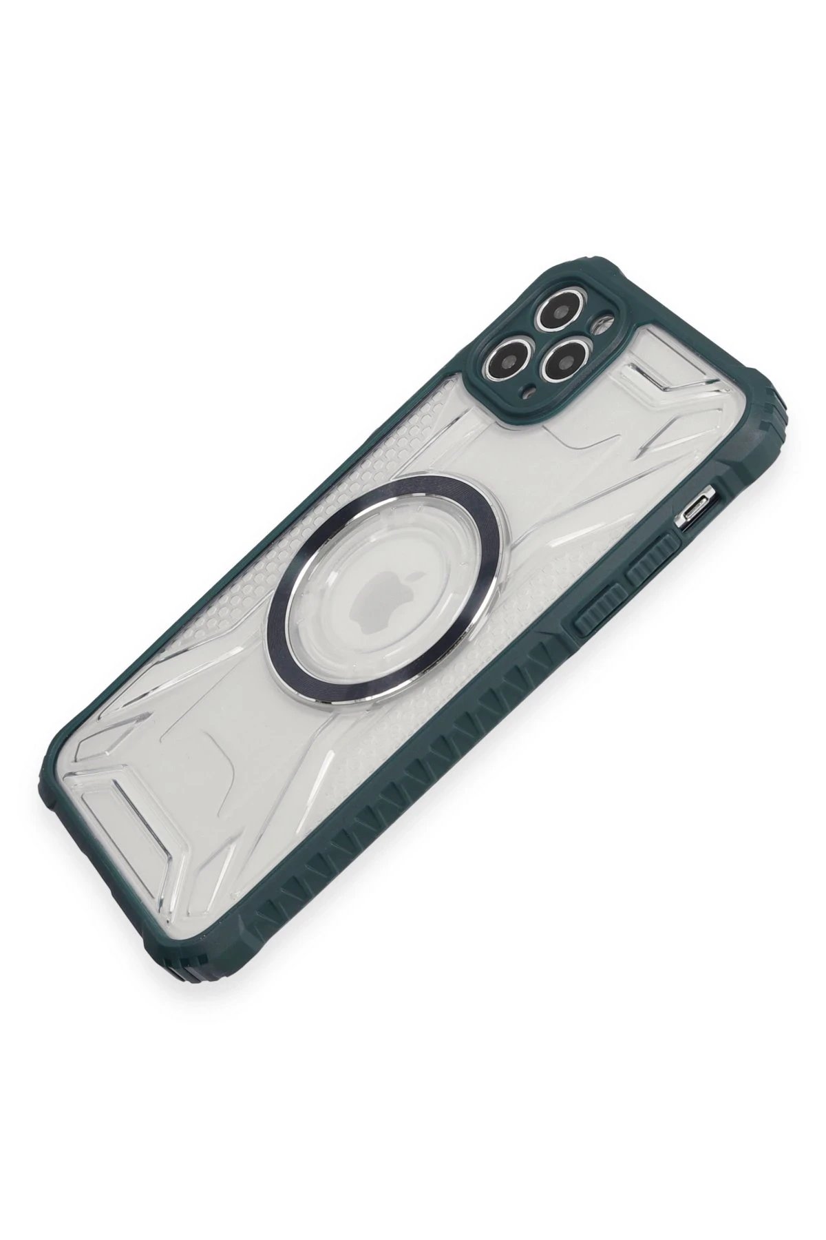 Newface iPhone 11 Pro Kılıf Prag Magneticsafe Kapak - Koyu Yeşil