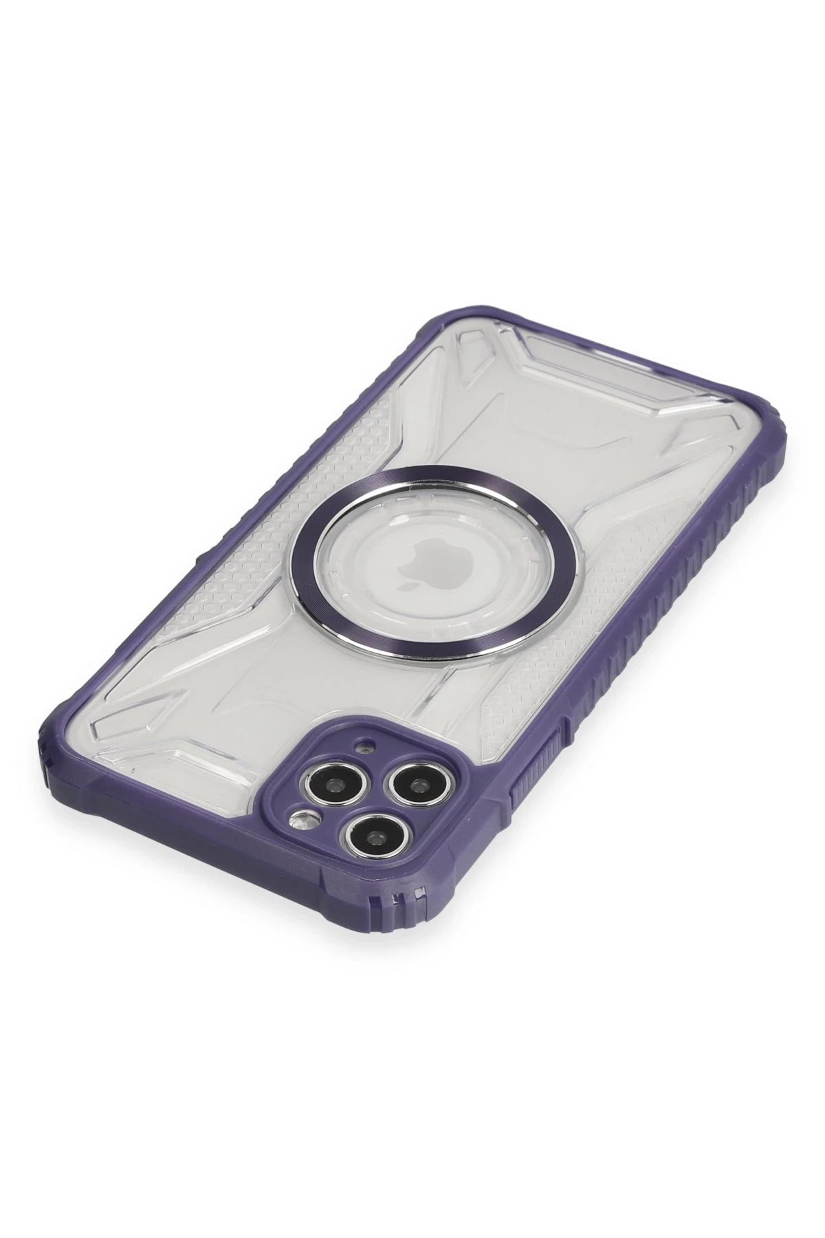 Newface iPhone 11 Pro Kılıf Prag Magneticsafe Kapak - Derin Mor