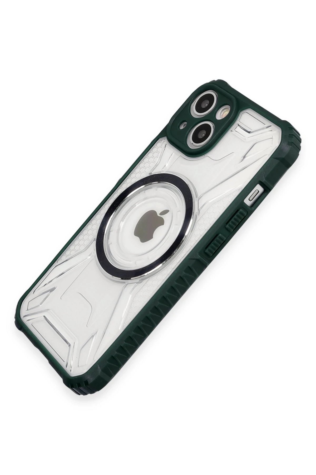 Newface iPhone 14 Kılıf Prag Magneticsafe Kapak - Koyu Yeşil