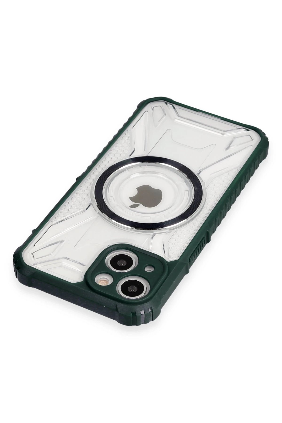 Newface iPhone 14 Kılıf Prag Magneticsafe Kapak - Koyu Yeşil